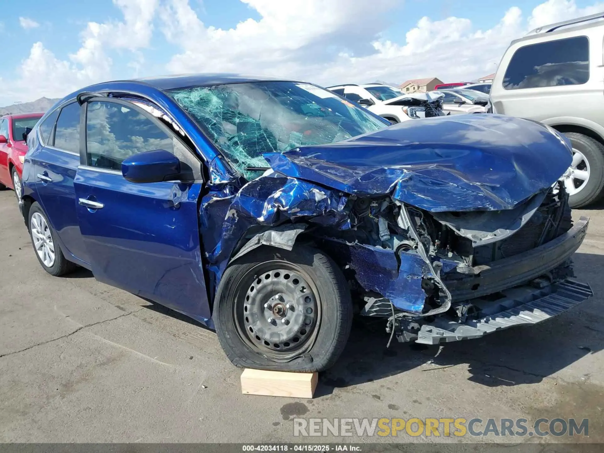 6 fotografías del automóvil dañado 3N1AB7AP9KY235401 NISSAN SENTRA 2019