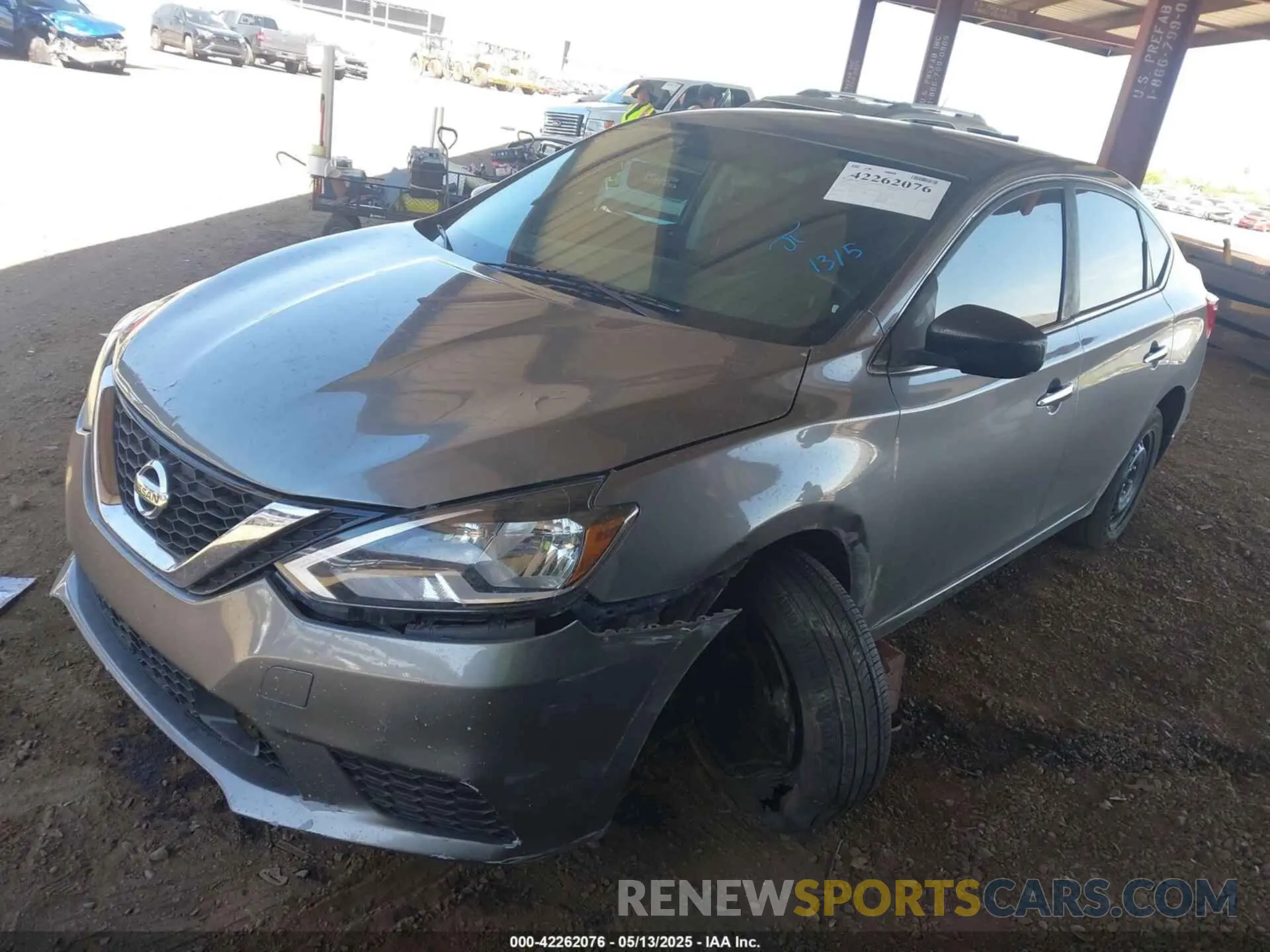 2 fotografías del automóvil dañado 3N1AB7AP9KY251551 NISSAN SENTRA 2019