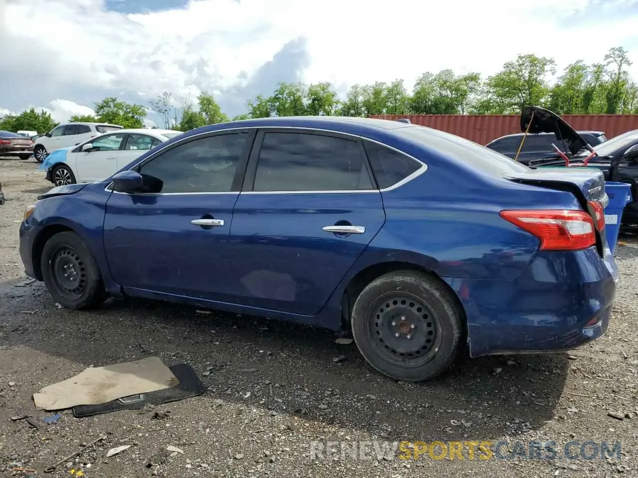 2 fotografías del automóvil dañado 3N1AB7AP9KY273145 NISSAN SENTRA 2019