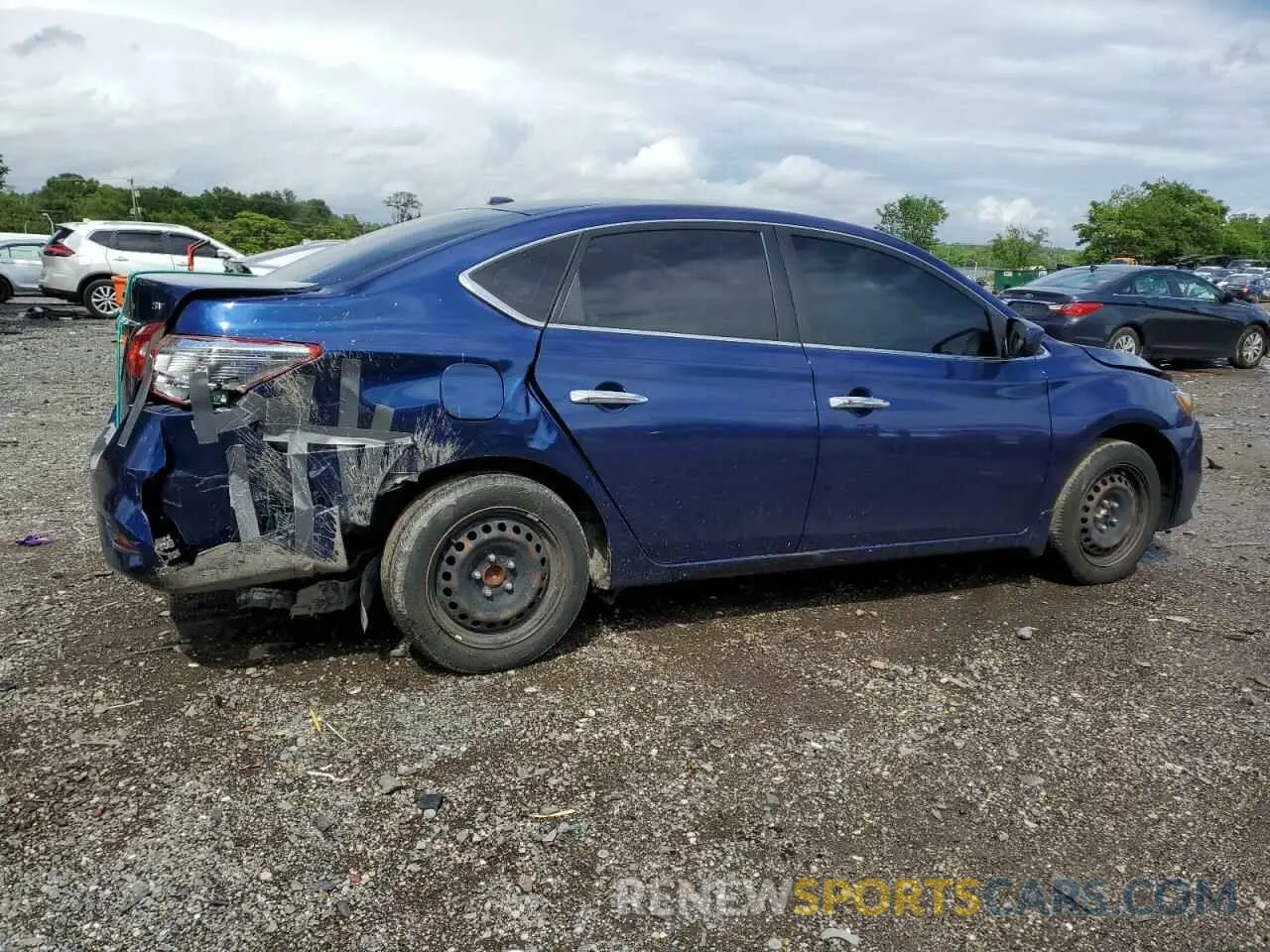 3 fotografías del automóvil dañado 3N1AB7AP9KY273145 NISSAN SENTRA 2019