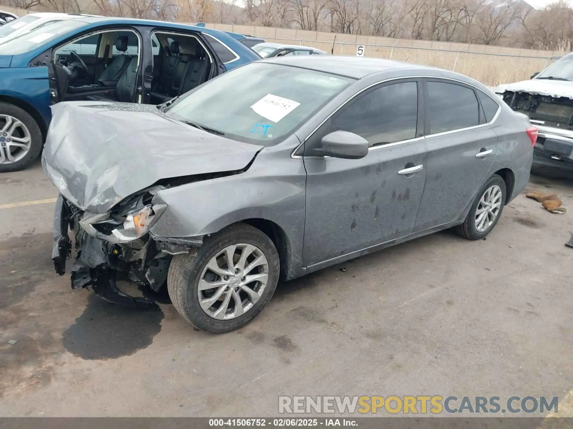 2 fotografías del automóvil dañado 3N1AB7AP9KY285490 NISSAN SENTRA 2019
