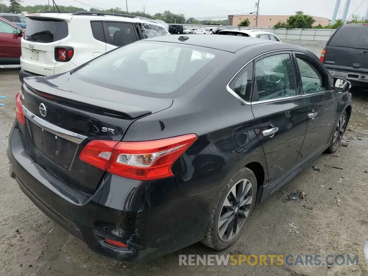 3 fotografías del automóvil dañado 3N1AB7AP9KY292584 NISSAN SENTRA 2019
