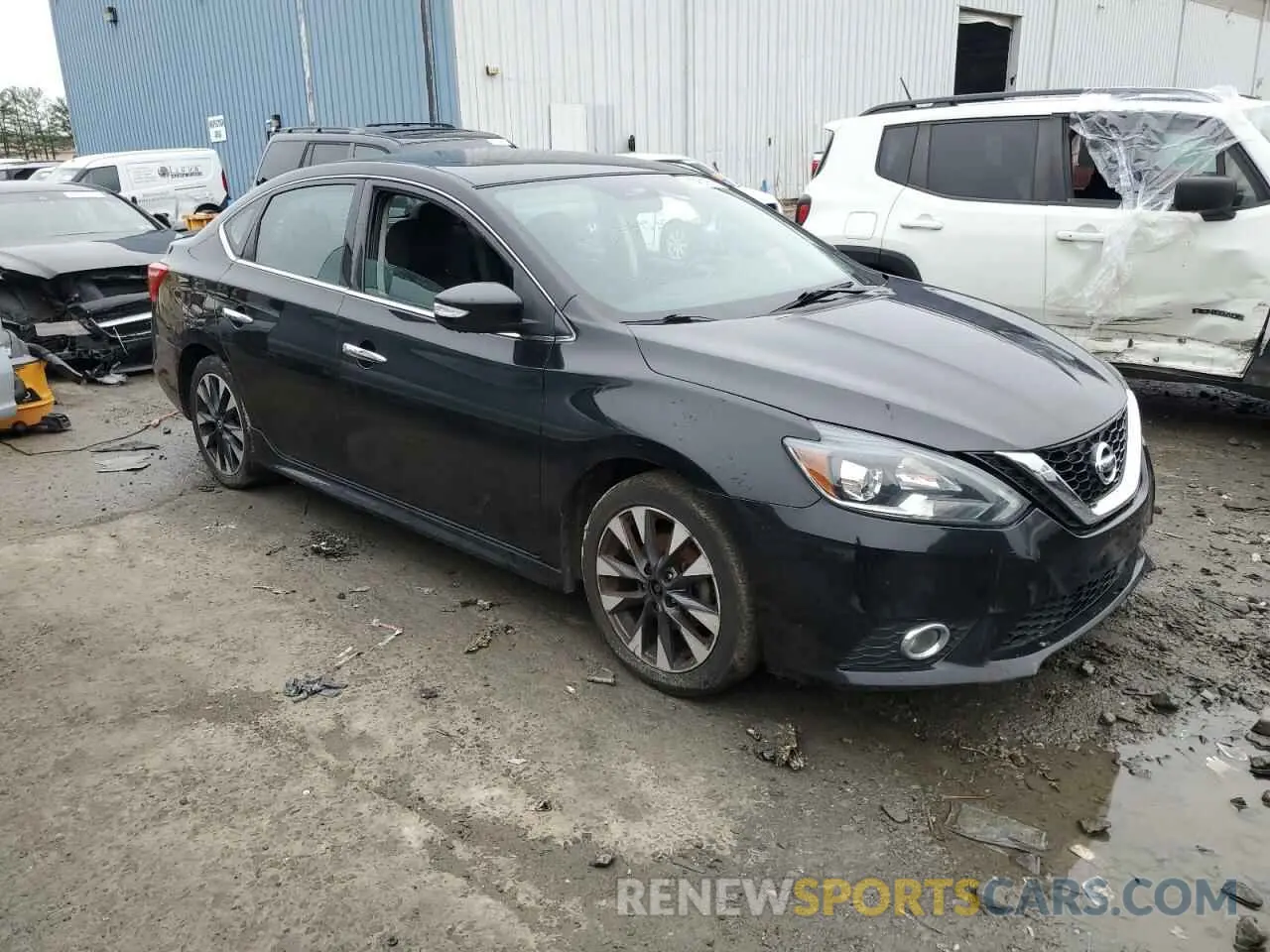4 fotografías del automóvil dañado 3N1AB7AP9KY292584 NISSAN SENTRA 2019