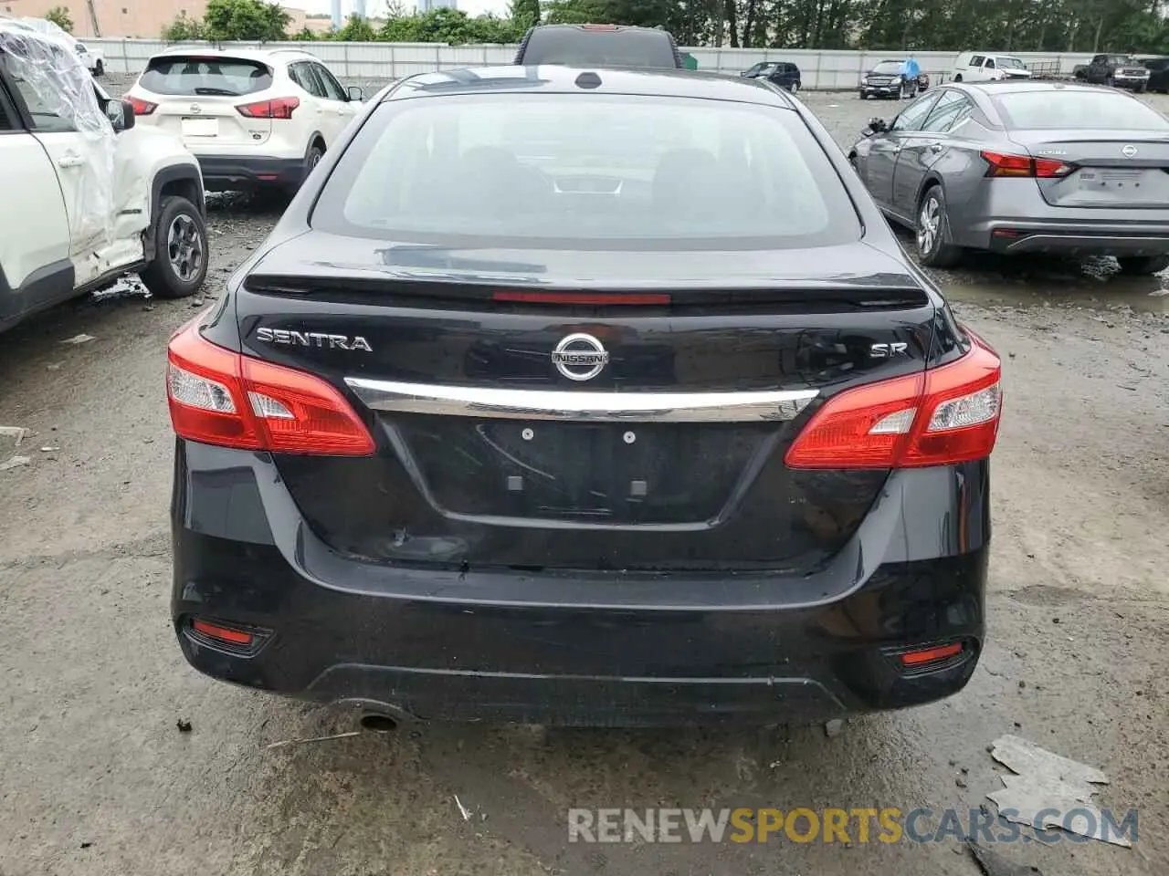 6 fotografías del automóvil dañado 3N1AB7AP9KY292584 NISSAN SENTRA 2019