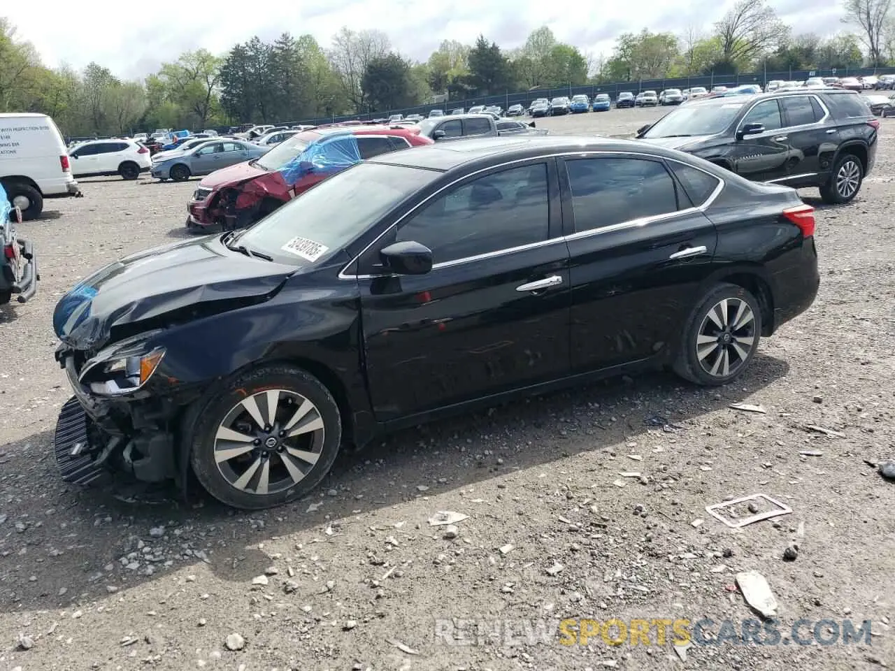 1 fotografías del automóvil dañado 3N1AB7AP9KY322442 NISSAN SENTRA 2019