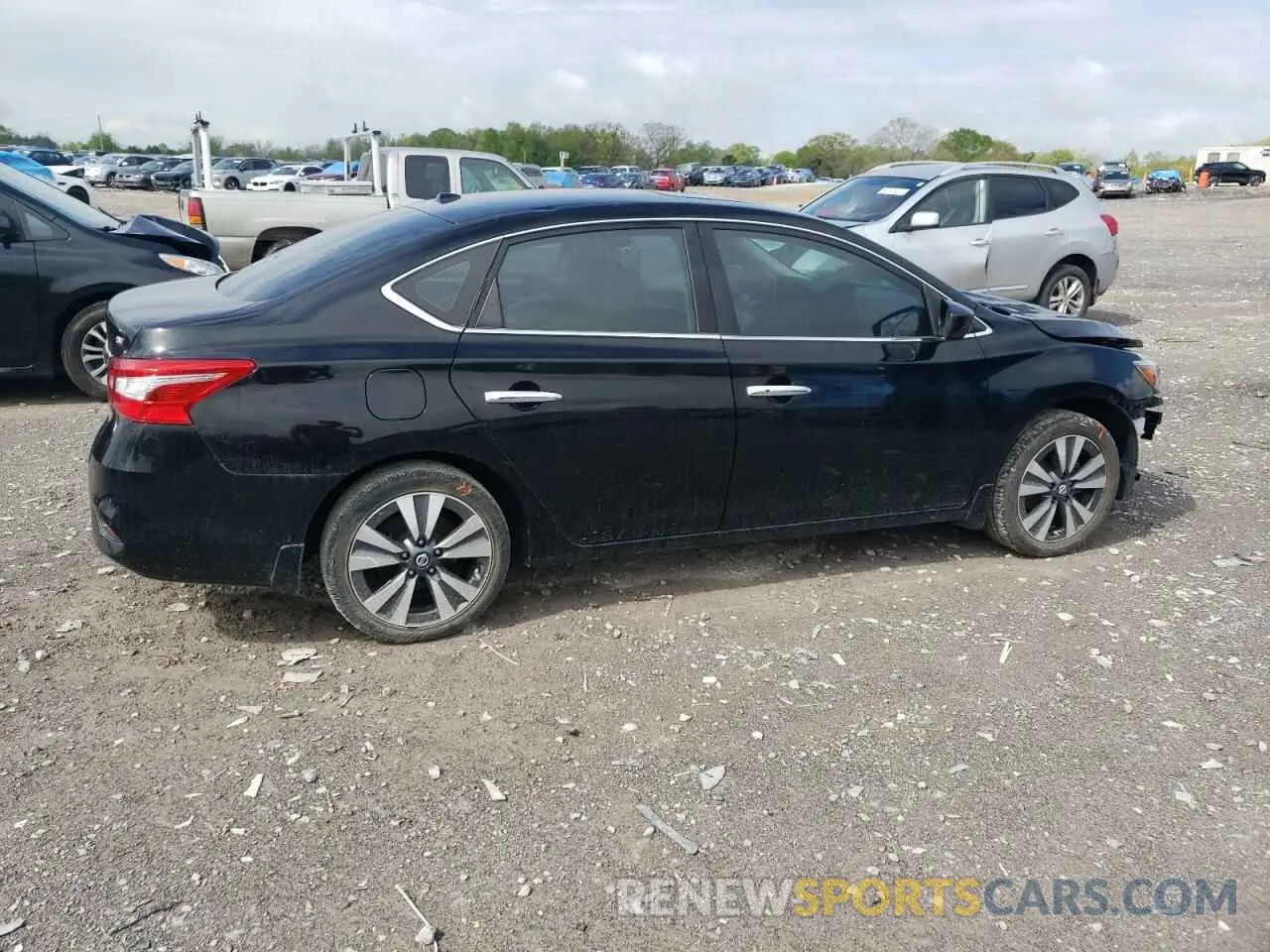 3 fotografías del automóvil dañado 3N1AB7AP9KY322442 NISSAN SENTRA 2019