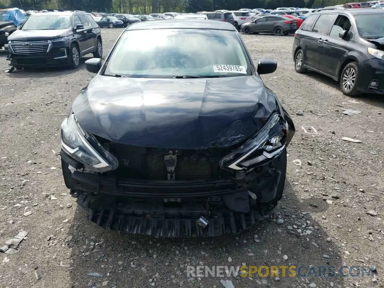 5 fotografías del automóvil dañado 3N1AB7AP9KY322442 NISSAN SENTRA 2019