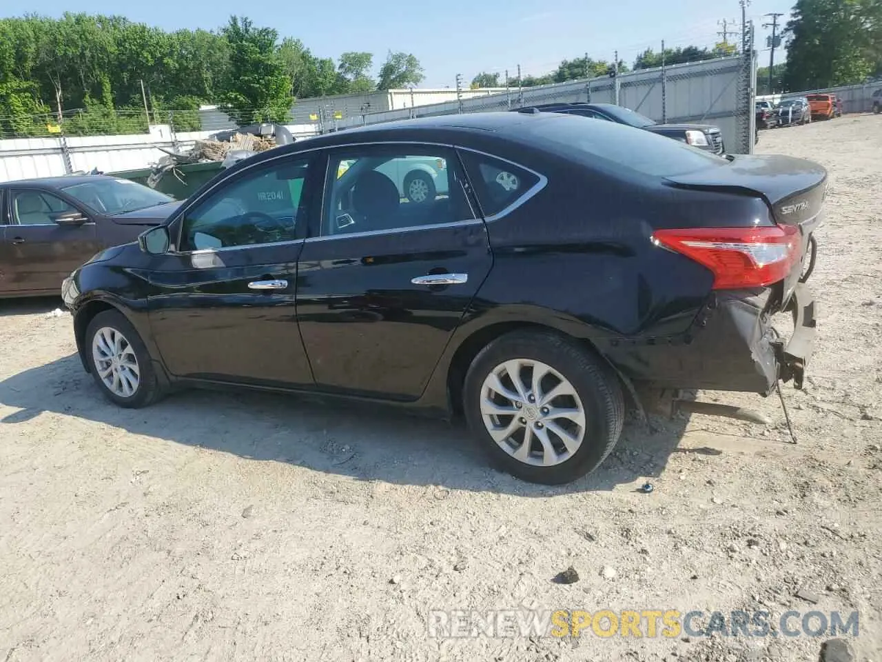 2 fotografías del automóvil dañado 3N1AB7AP9KY328631 NISSAN SENTRA 2019