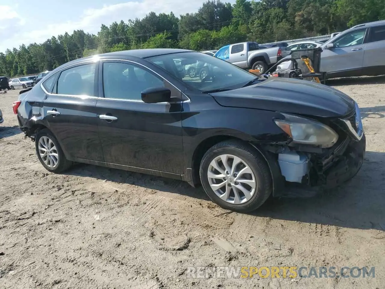 4 fotografías del automóvil dañado 3N1AB7AP9KY328631 NISSAN SENTRA 2019