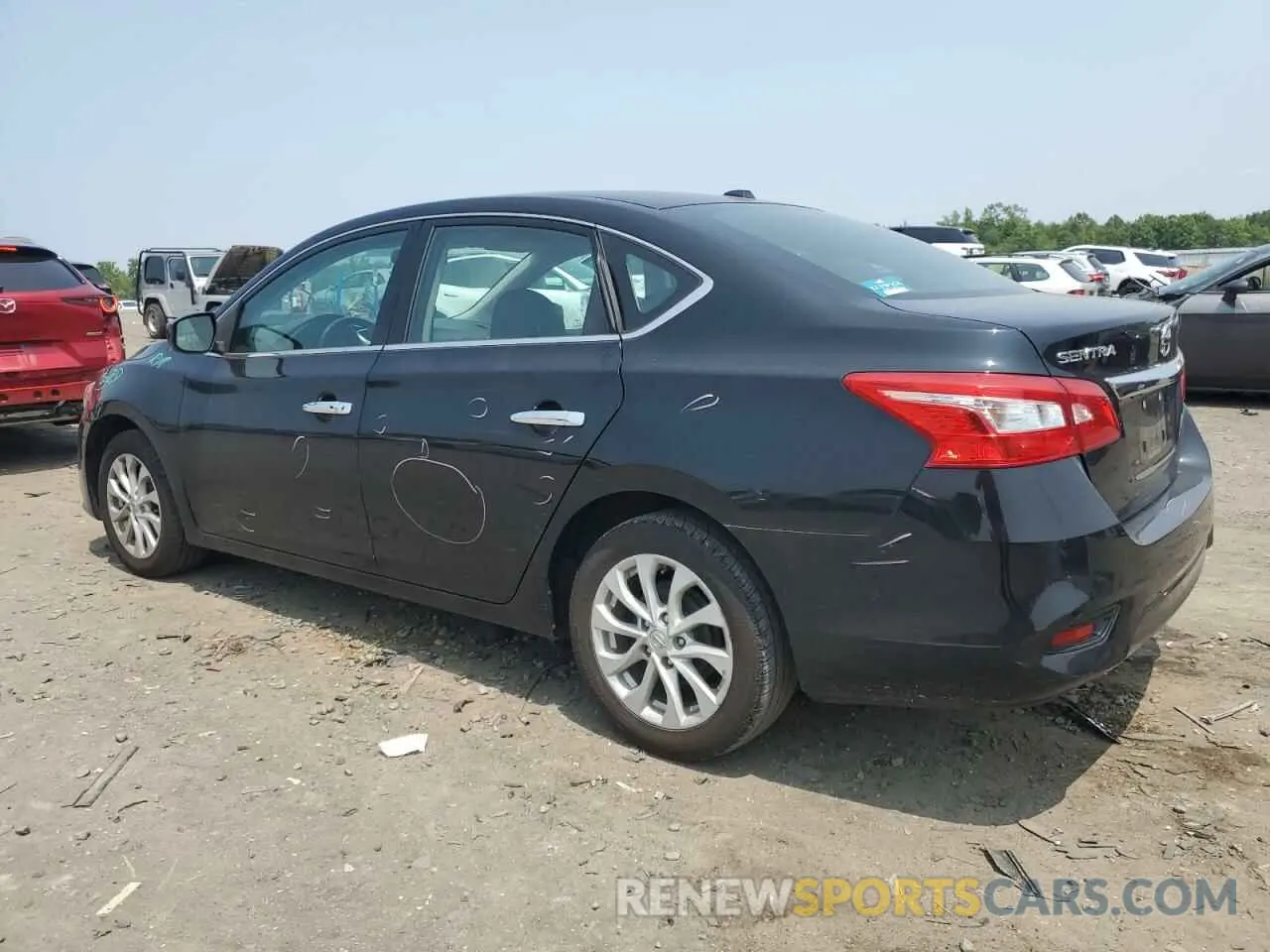 2 fotografías del automóvil dañado 3N1AB7AP9KY341475 NISSAN SENTRA 2019