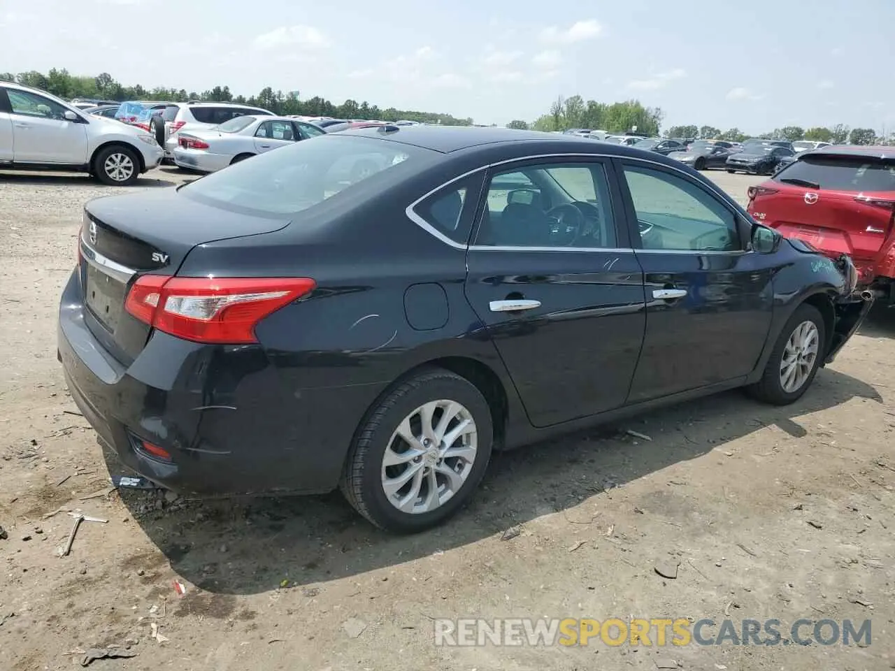 3 fotografías del automóvil dañado 3N1AB7AP9KY341475 NISSAN SENTRA 2019