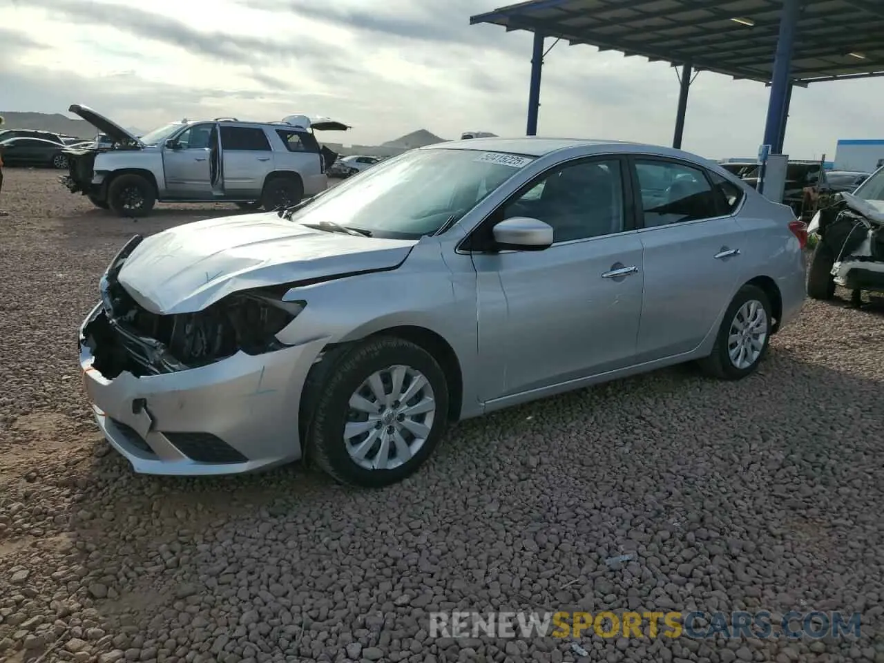 1 fotografías del automóvil dañado 3N1AB7AP9KY345283 NISSAN SENTRA 2019