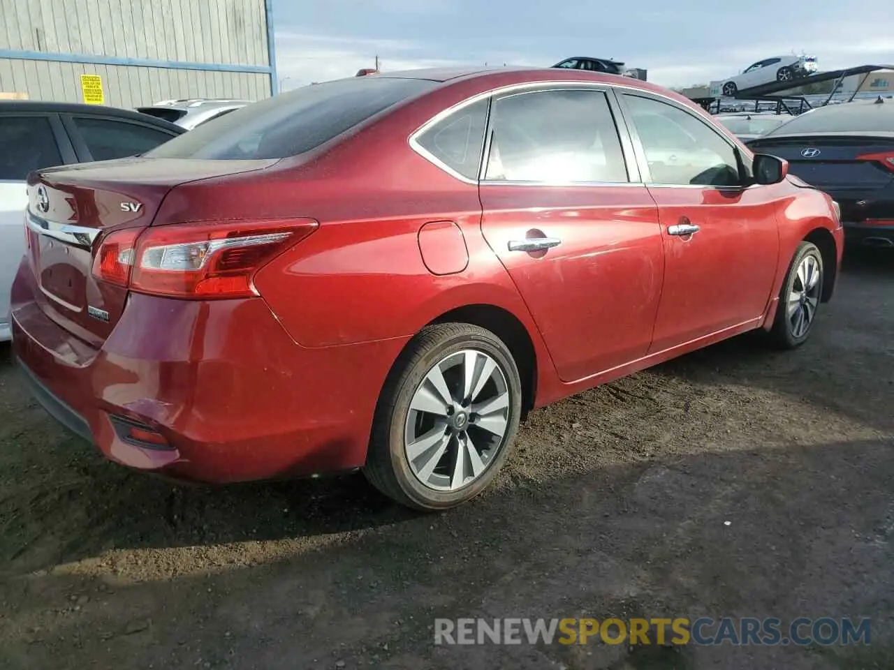 3 fotografías del automóvil dañado 3N1AB7AP9KY349883 NISSAN SENTRA 2019