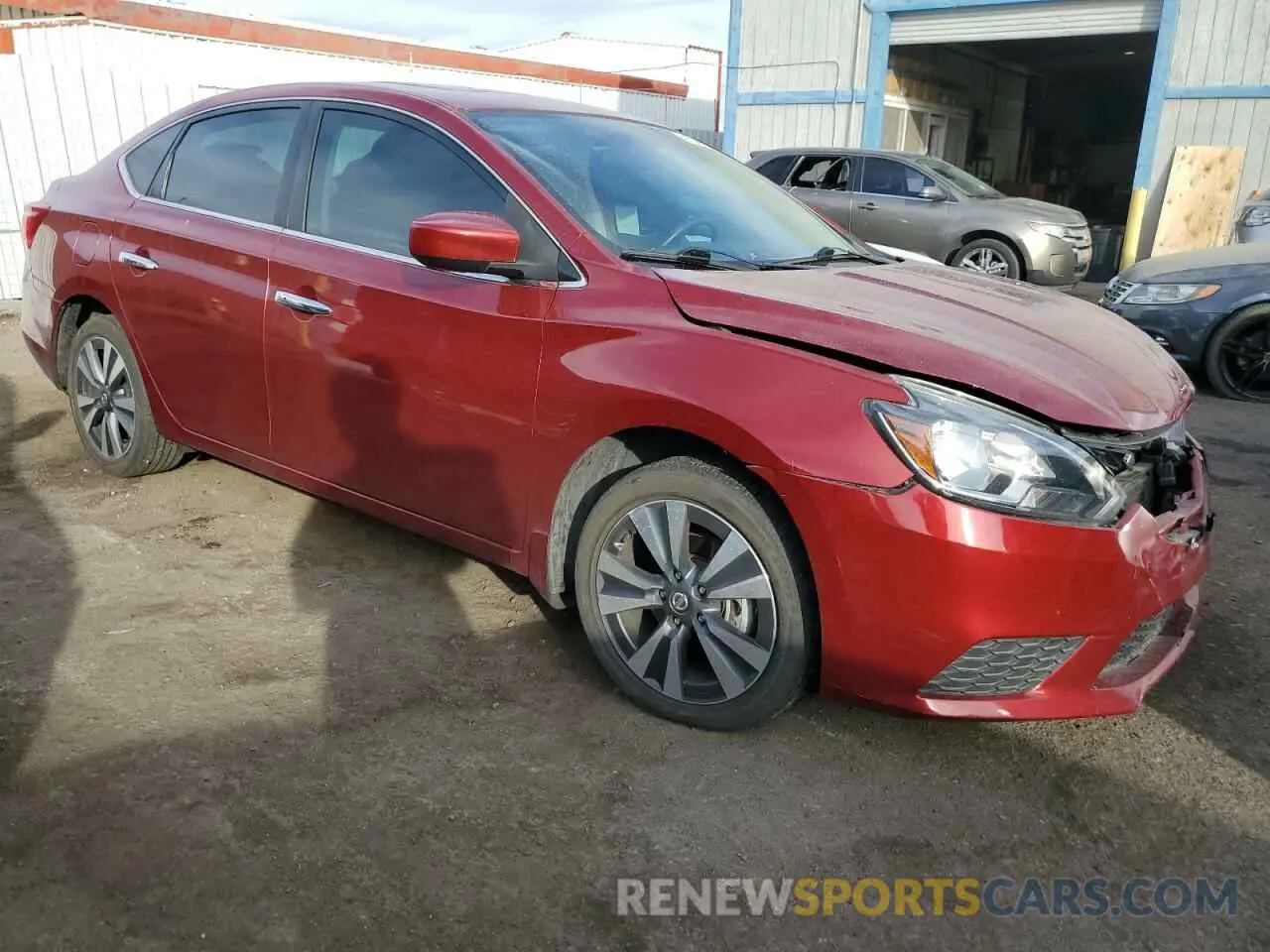 4 fotografías del automóvil dañado 3N1AB7AP9KY349883 NISSAN SENTRA 2019