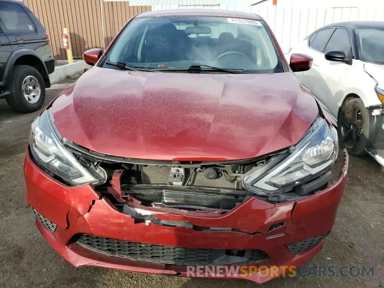 5 fotografías del automóvil dañado 3N1AB7AP9KY349883 NISSAN SENTRA 2019