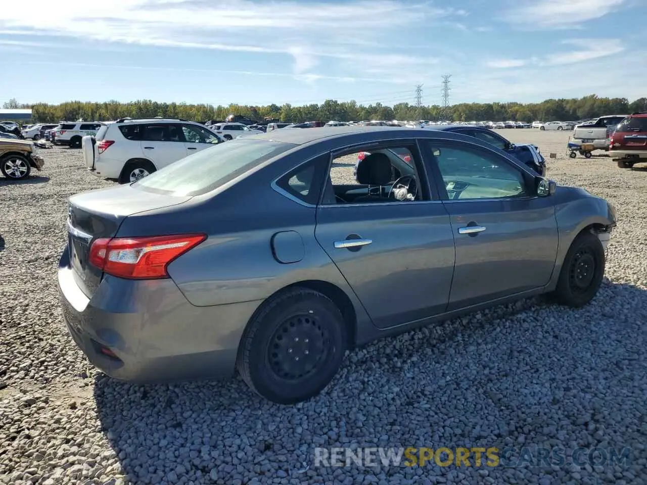 3 fotografías del automóvil dañado 3N1AB7AP9KY351570 NISSAN SENTRA 2019