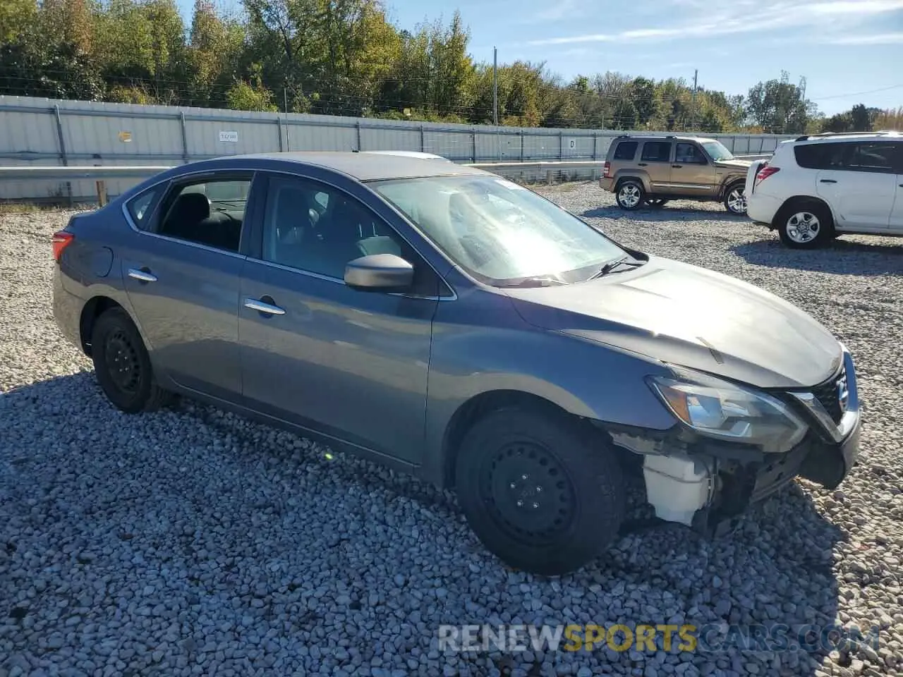 4 fotografías del automóvil dañado 3N1AB7AP9KY351570 NISSAN SENTRA 2019