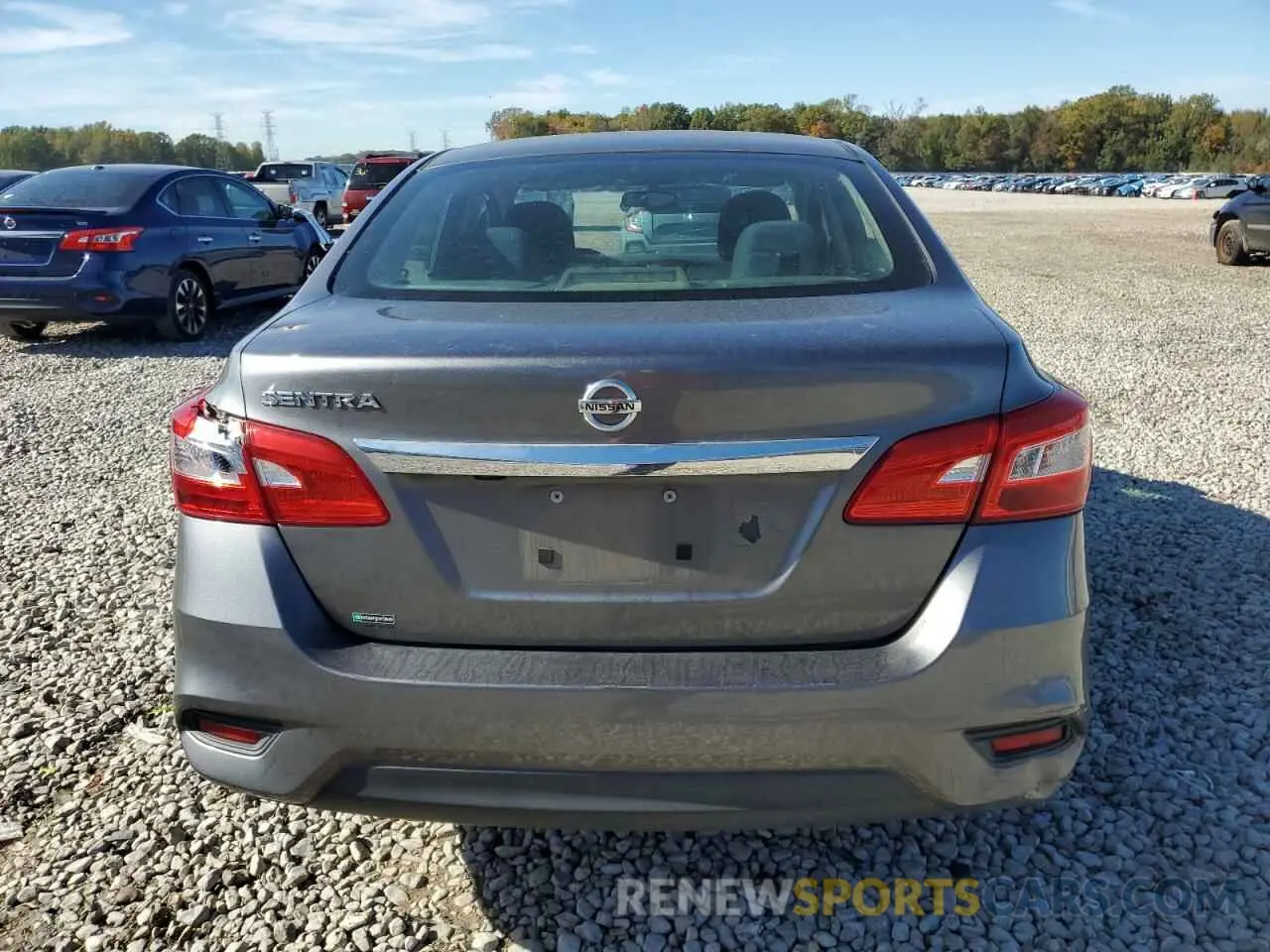 6 fotografías del automóvil dañado 3N1AB7AP9KY351570 NISSAN SENTRA 2019