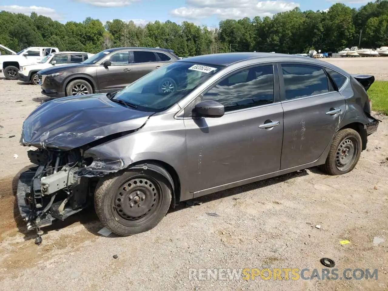 1 fotografías del automóvil dañado 3N1AB7AP9KY352234 NISSAN SENTRA 2019