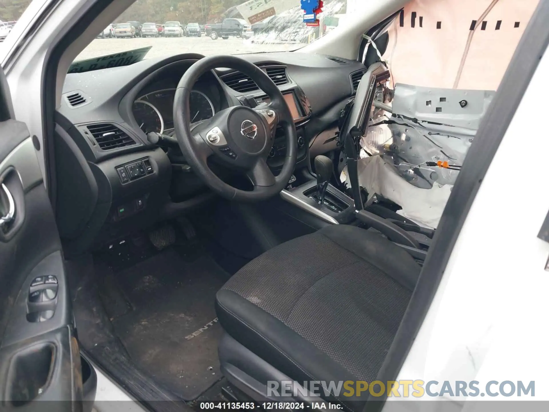 5 fotografías del automóvil dañado 3N1AB7AP9KY354128 NISSAN SENTRA 2019