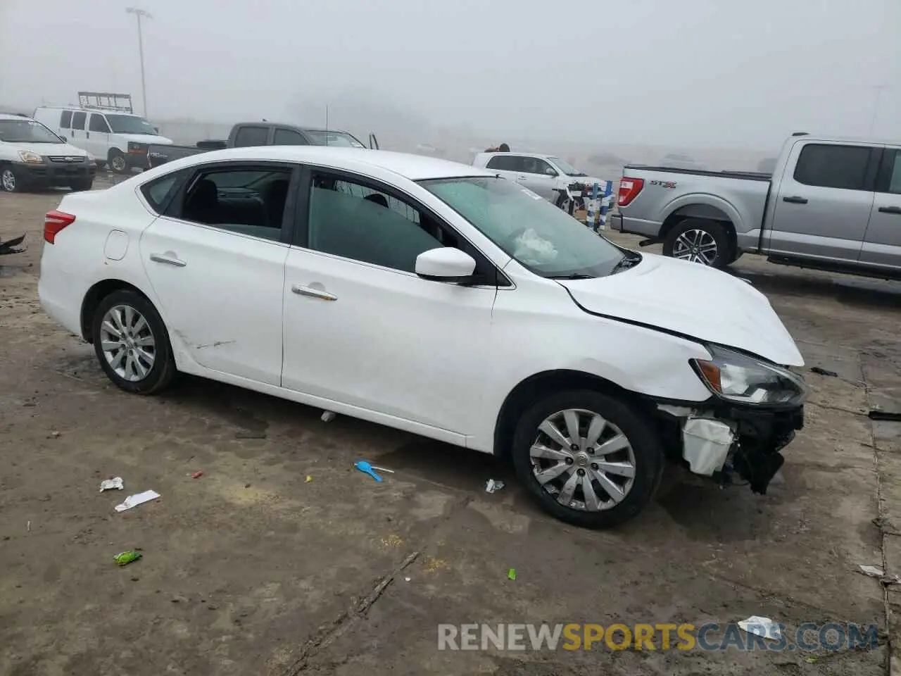 4 fotografías del automóvil dañado 3N1AB7AP9KY355196 NISSAN SENTRA 2019