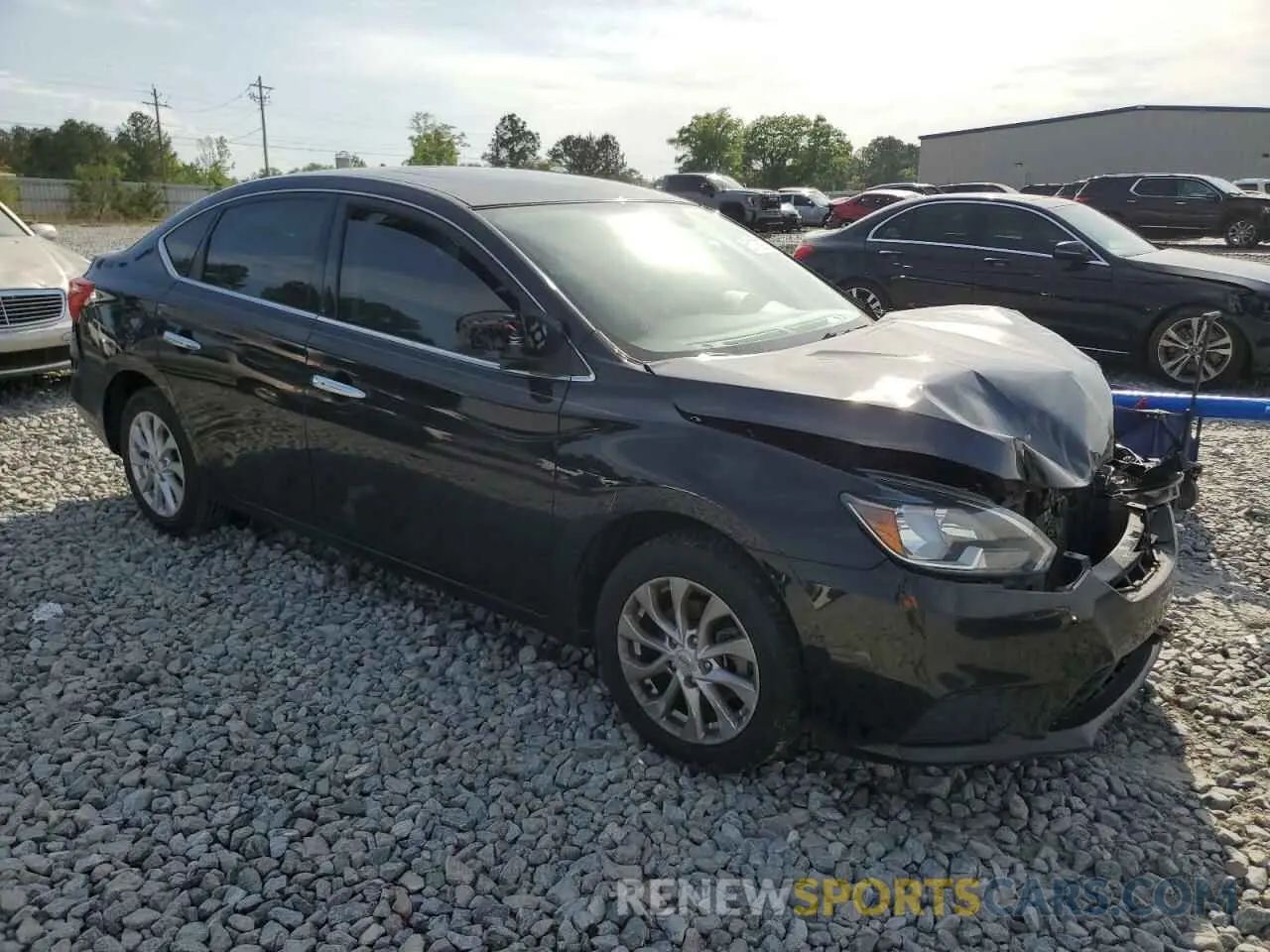 4 fotografías del automóvil dañado 3N1AB7AP9KY392748 NISSAN SENTRA 2019