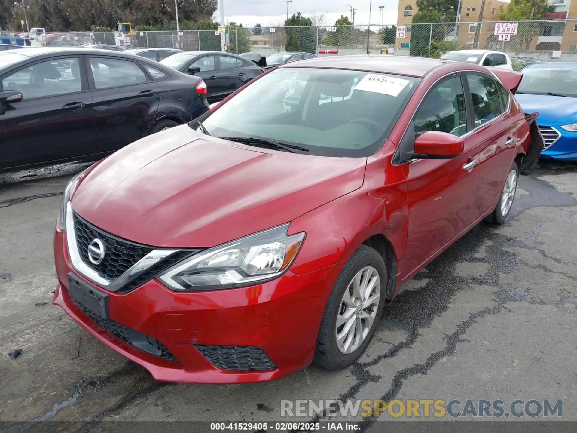 2 fotografías del automóvil dañado 3N1AB7AP9KY402940 NISSAN SENTRA 2019