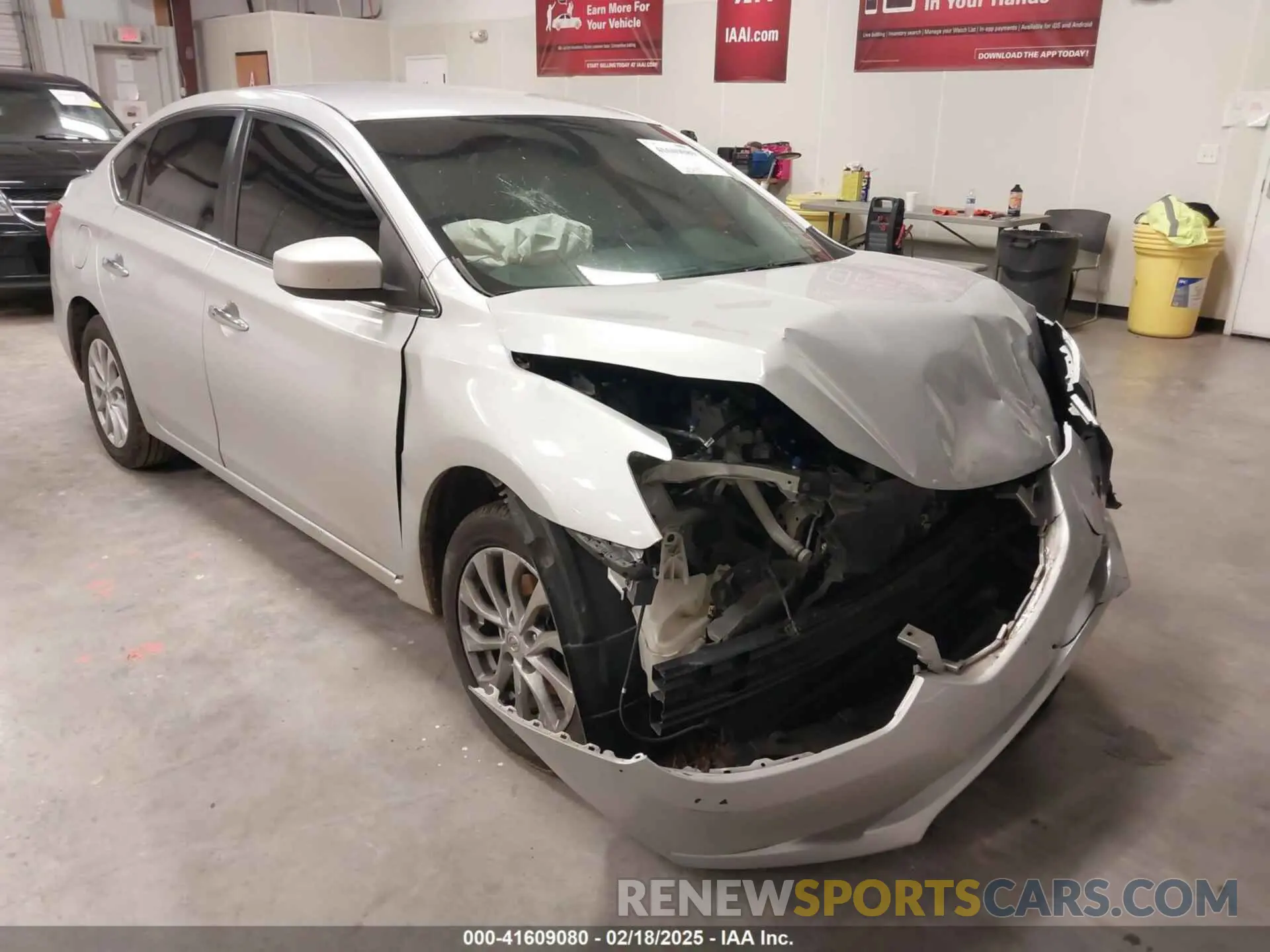 6 fotografías del automóvil dañado 3N1AB7AP9KY427322 NISSAN SENTRA 2019