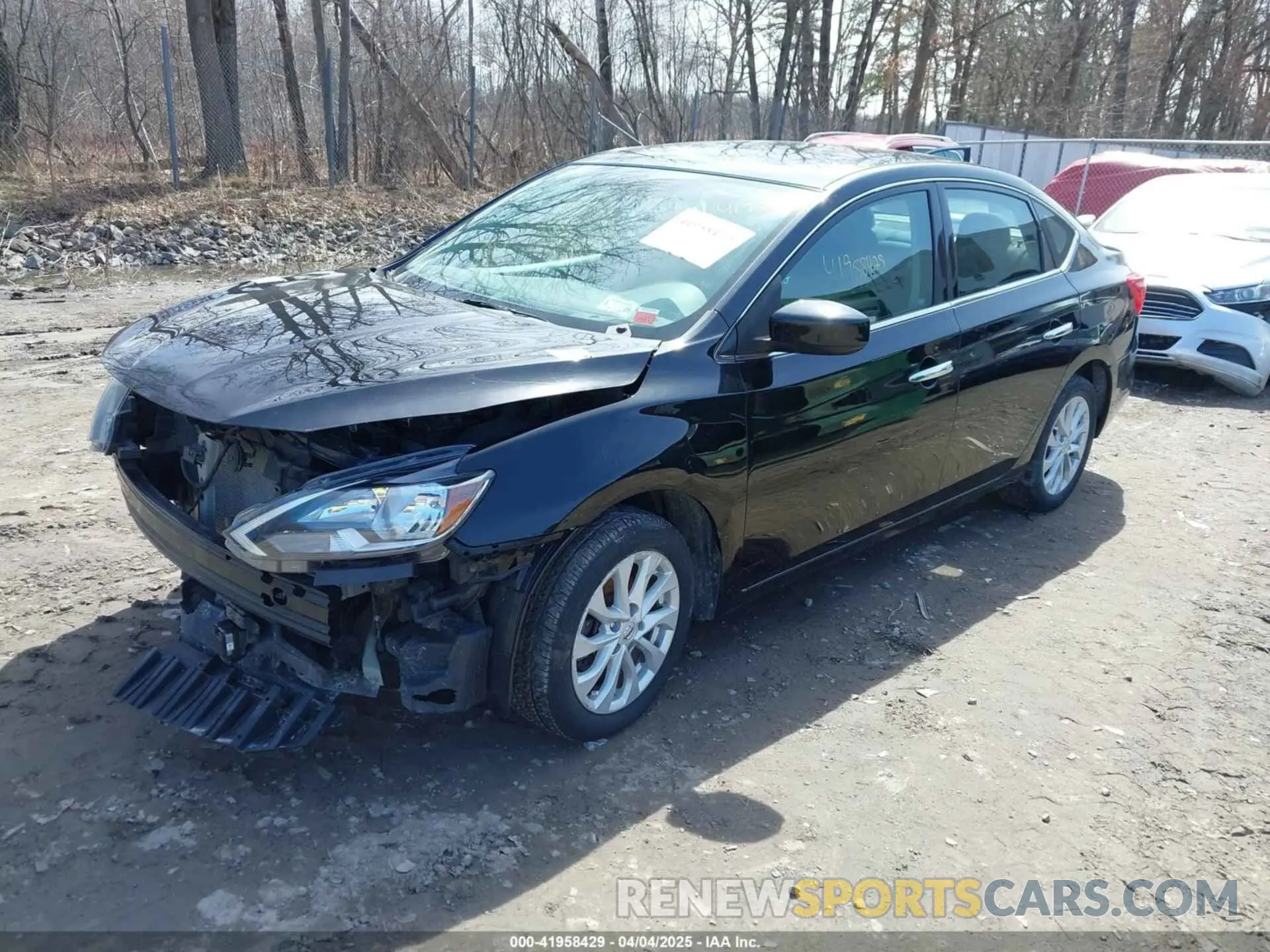 2 fotografías del automóvil dañado 3N1AB7AP9KY427465 NISSAN SENTRA 2019
