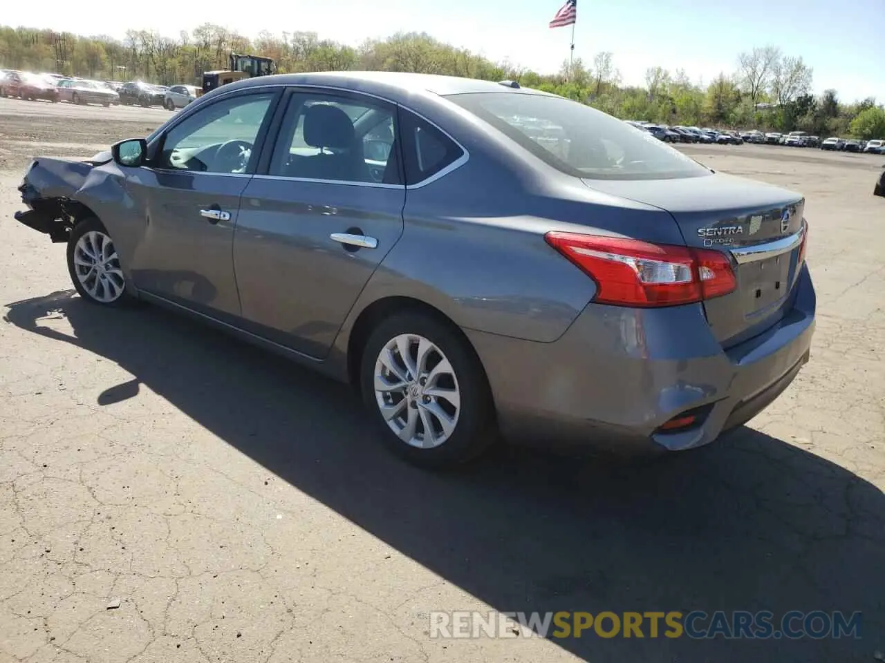 2 fotografías del automóvil dañado 3N1AB7AP9KY442984 NISSAN SENTRA 2019