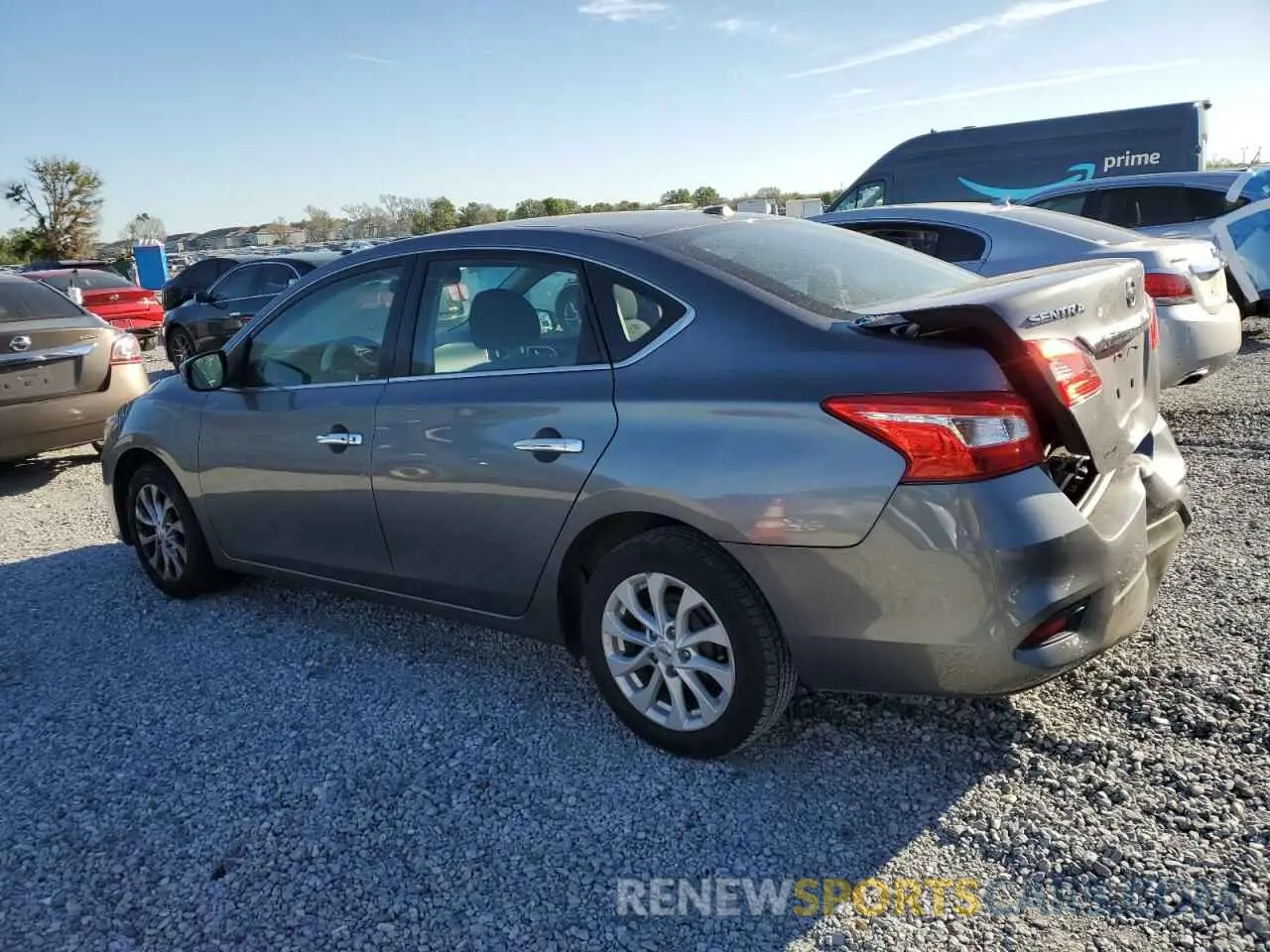 2 fotografías del automóvil dañado 3N1AB7AP9KY455072 NISSAN SENTRA 2019