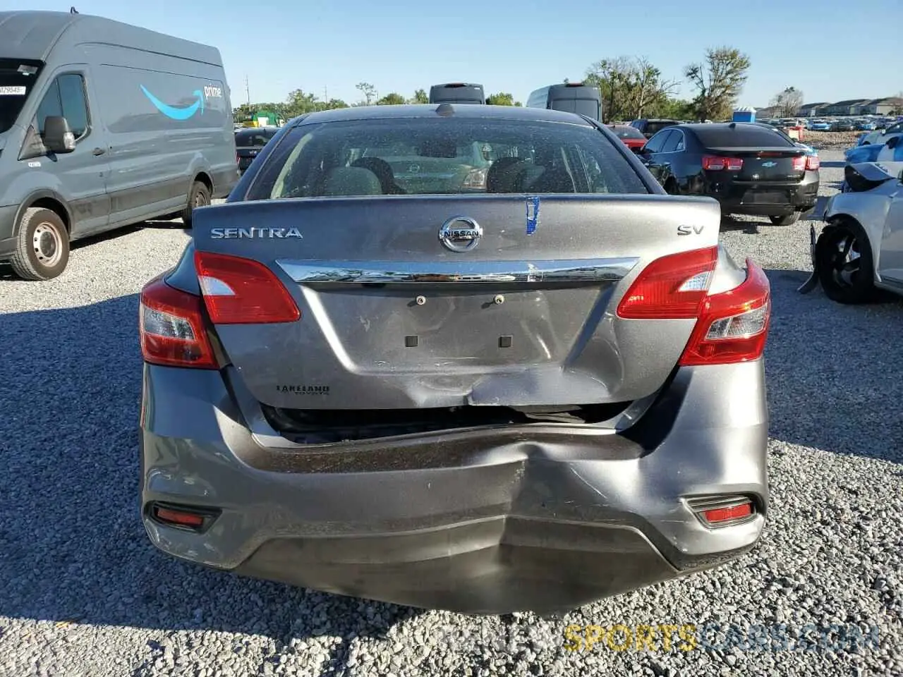 6 fotografías del automóvil dañado 3N1AB7AP9KY455072 NISSAN SENTRA 2019