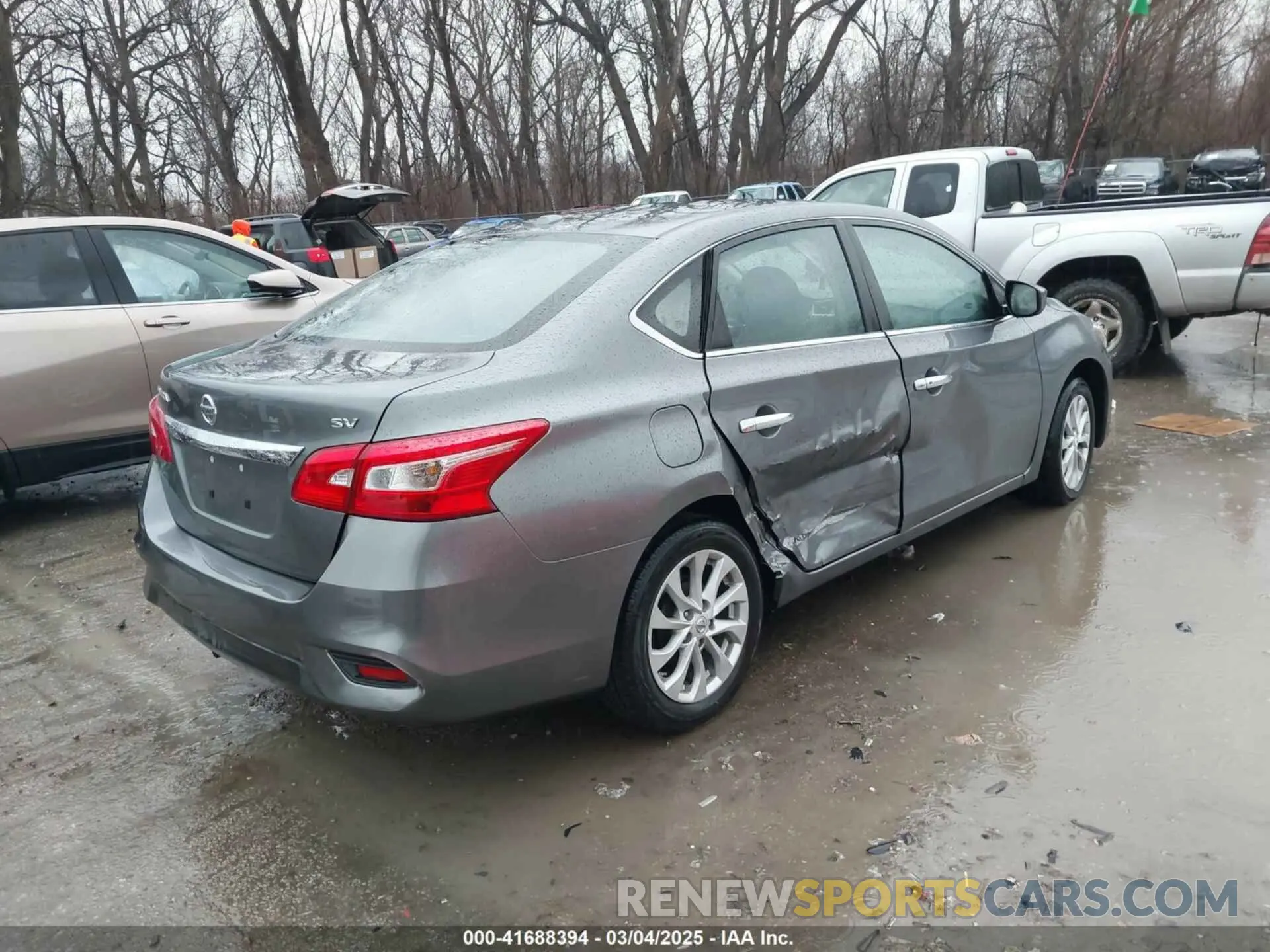 4 fotografías del automóvil dañado 3N1AB7APXKL626845 NISSAN SENTRA 2019