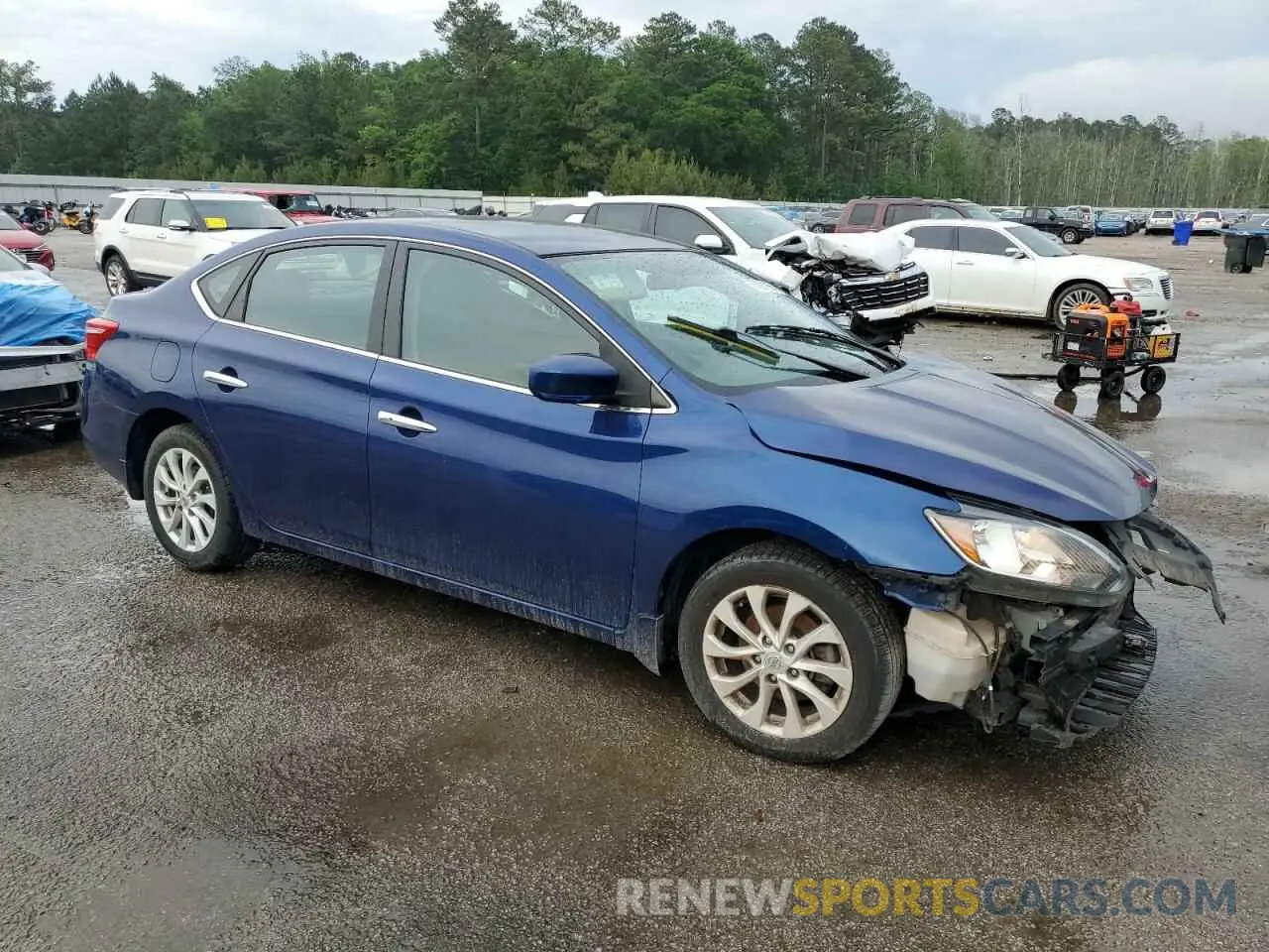 4 fotografías del automóvil dañado 3N1AB7APXKY220048 NISSAN SENTRA 2019