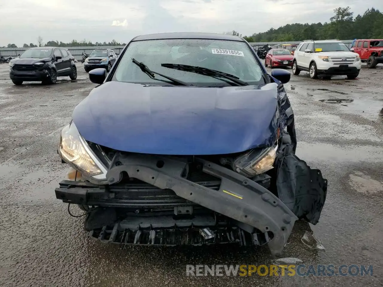5 fotografías del automóvil dañado 3N1AB7APXKY220048 NISSAN SENTRA 2019