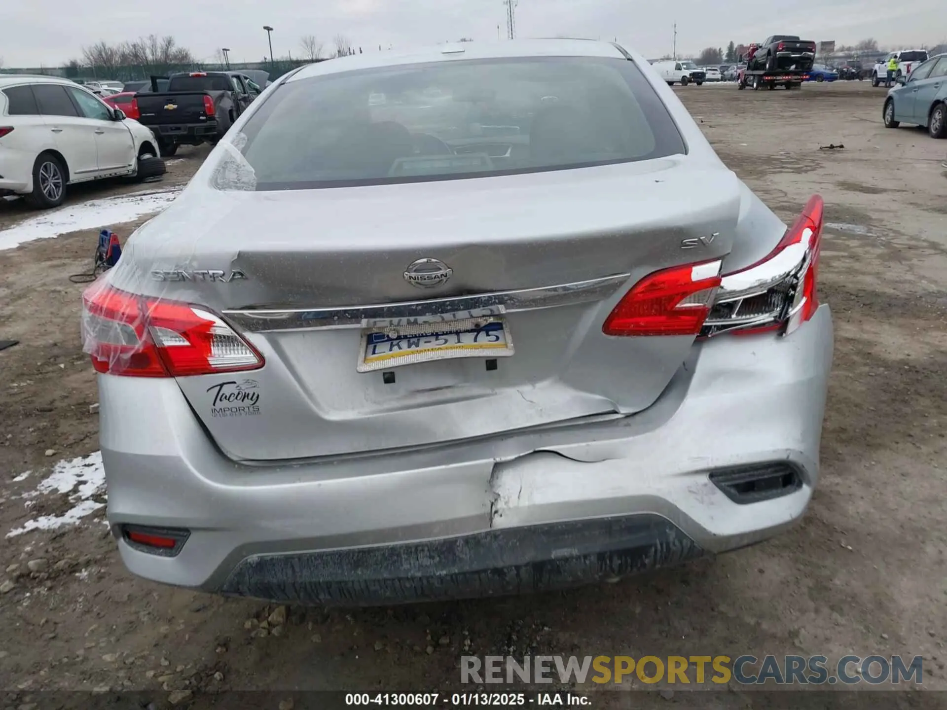 16 fotografías del automóvil dañado 3N1AB7APXKY228618 NISSAN SENTRA 2019