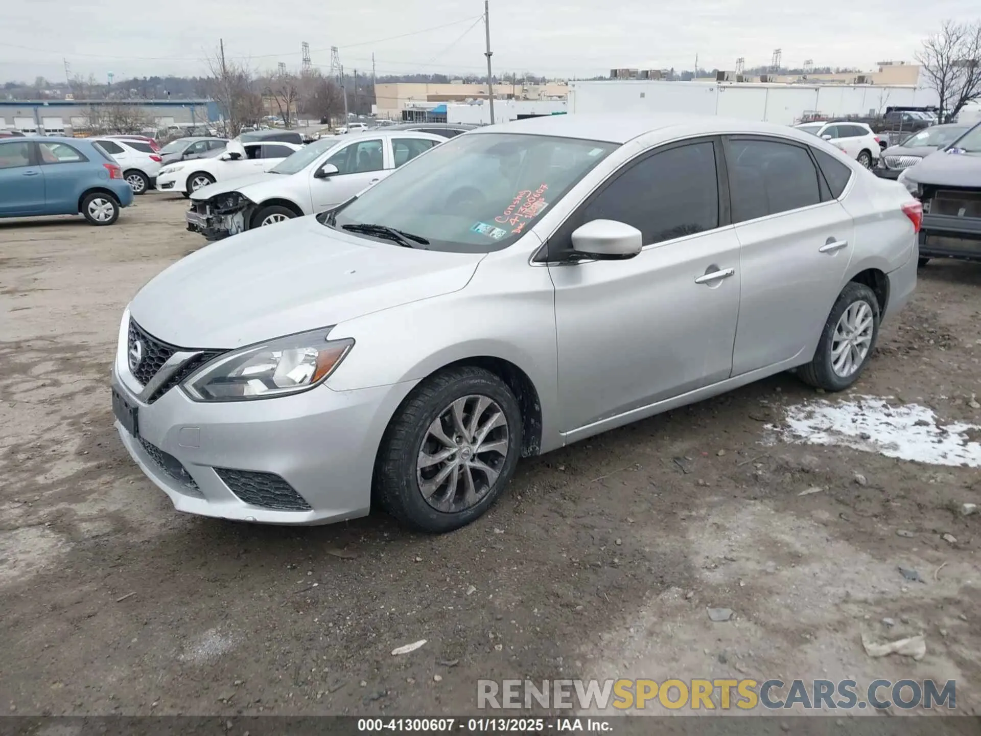 2 fotografías del automóvil dañado 3N1AB7APXKY228618 NISSAN SENTRA 2019