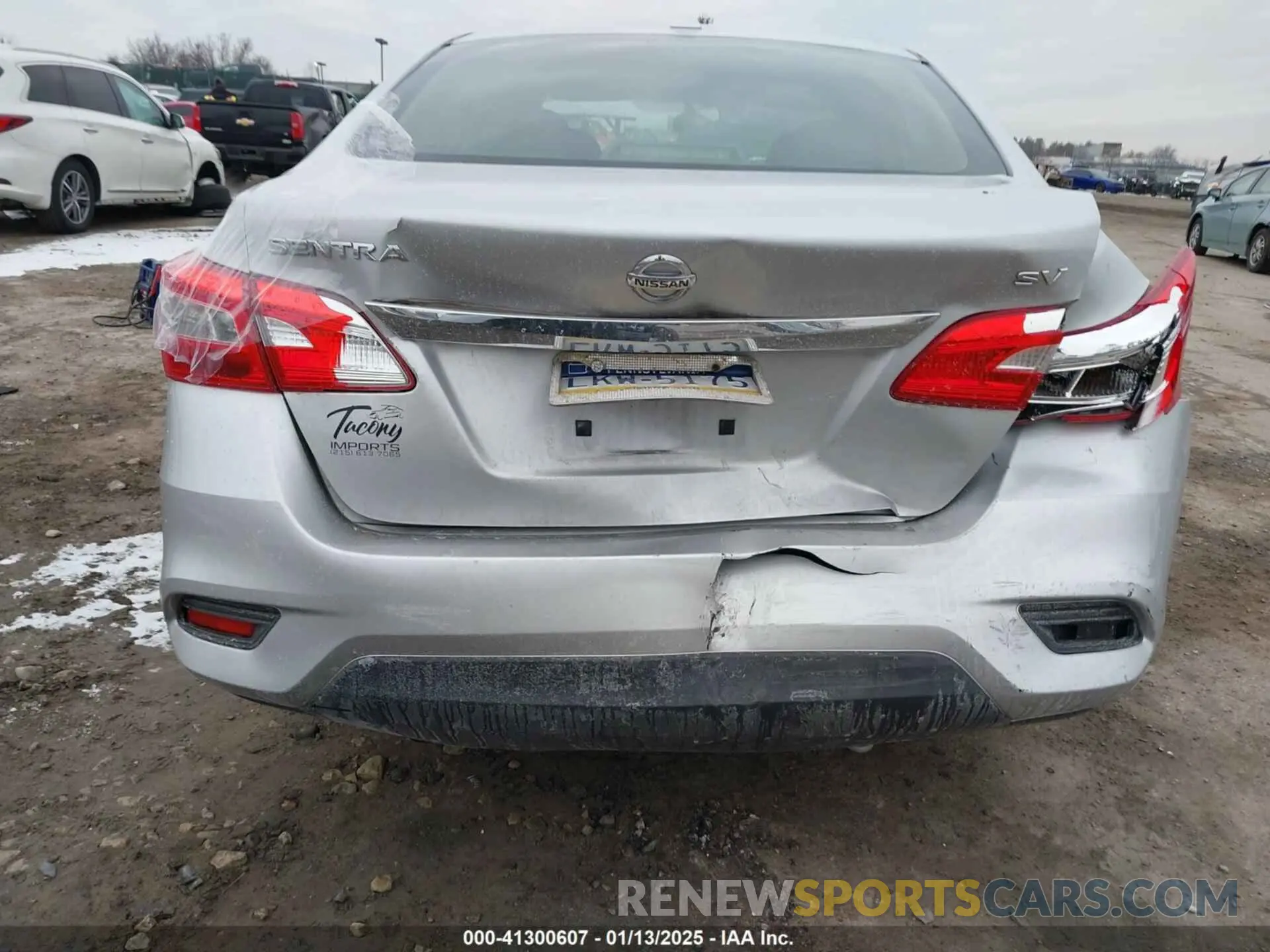 6 fotografías del automóvil dañado 3N1AB7APXKY228618 NISSAN SENTRA 2019