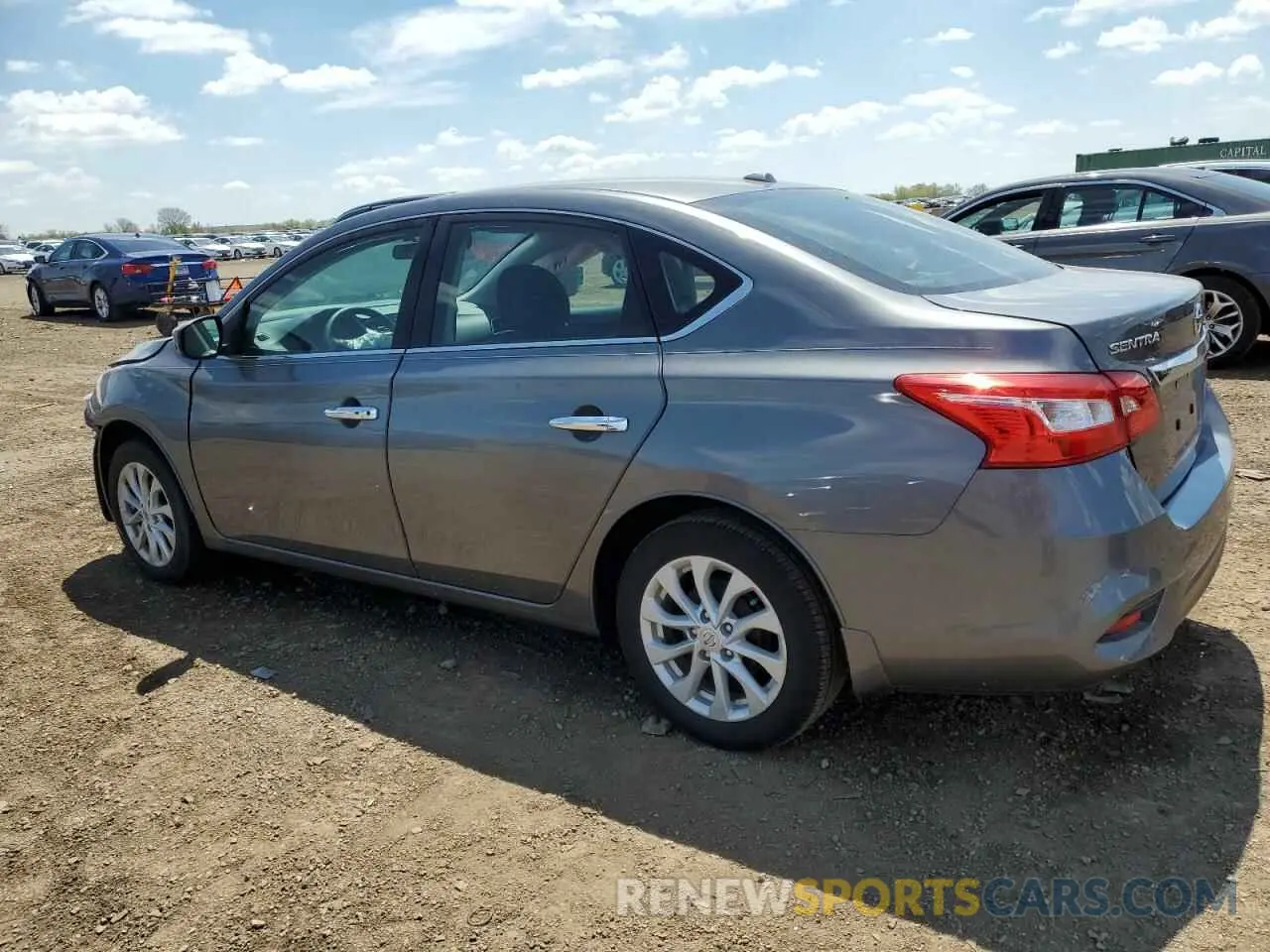 2 fotografías del automóvil dañado 3N1AB7APXKY230028 NISSAN SENTRA 2019