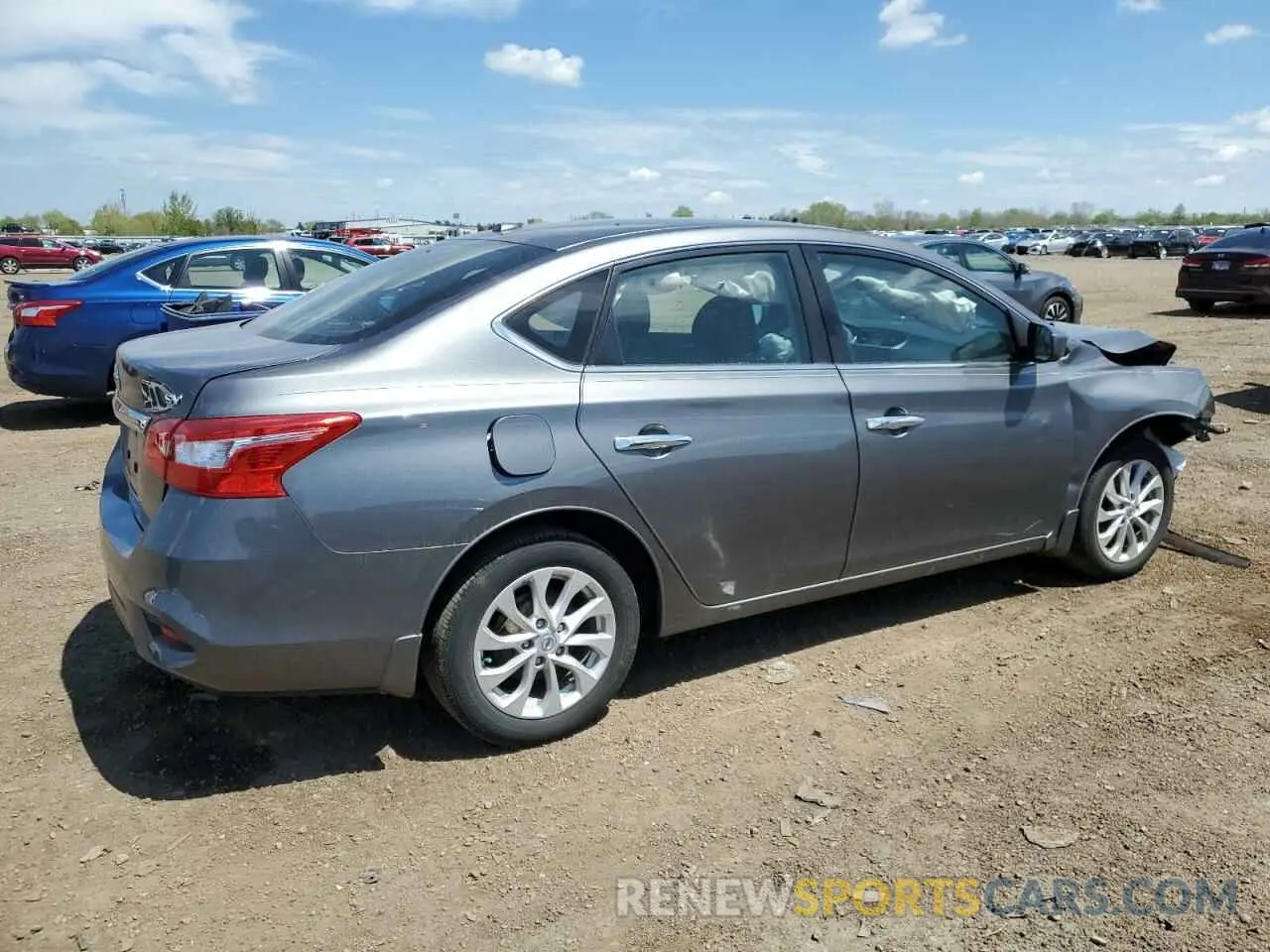 3 fotografías del automóvil dañado 3N1AB7APXKY230028 NISSAN SENTRA 2019