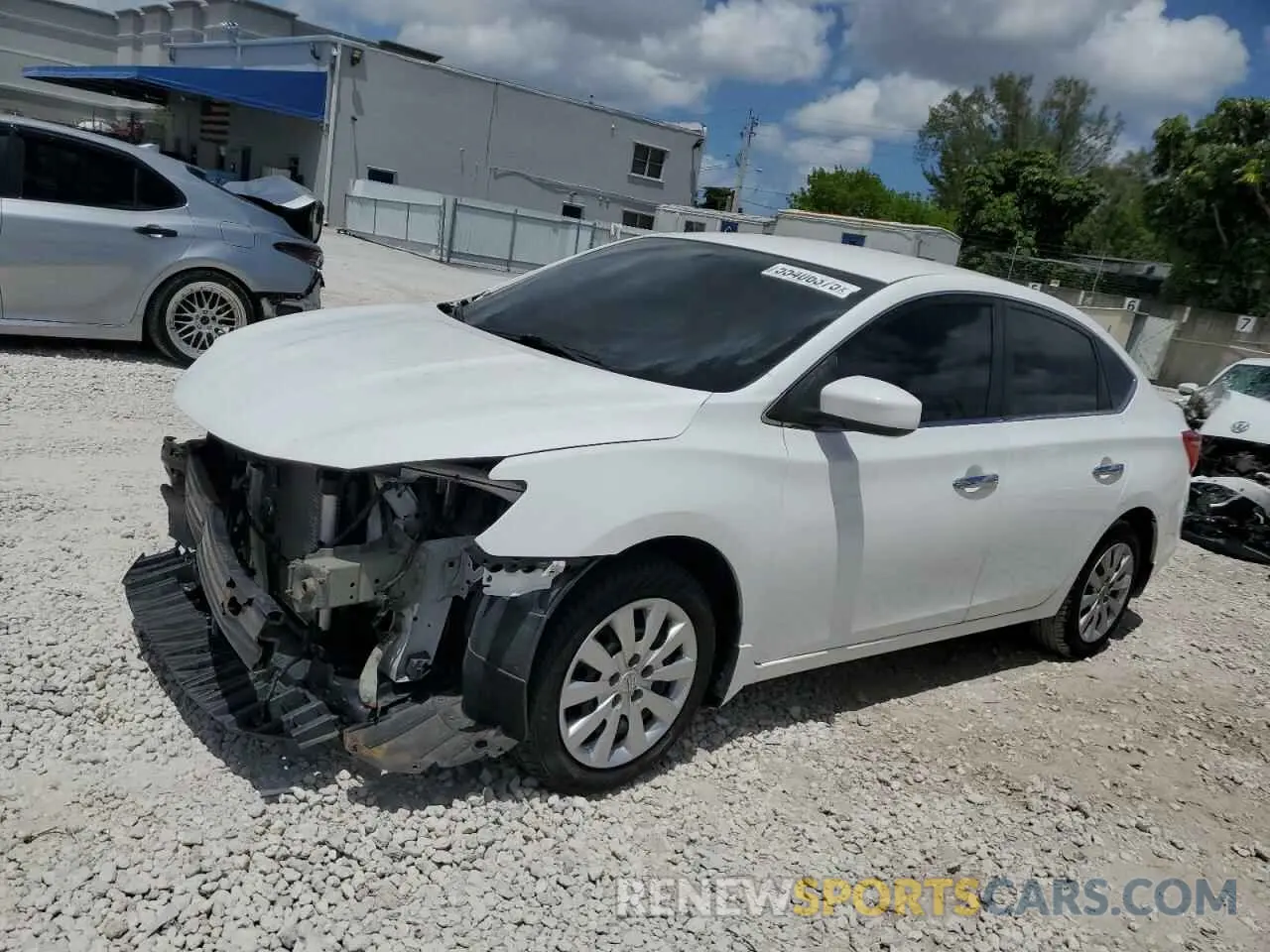 1 fotografías del automóvil dañado 3N1AB7APXKY240882 NISSAN SENTRA 2019