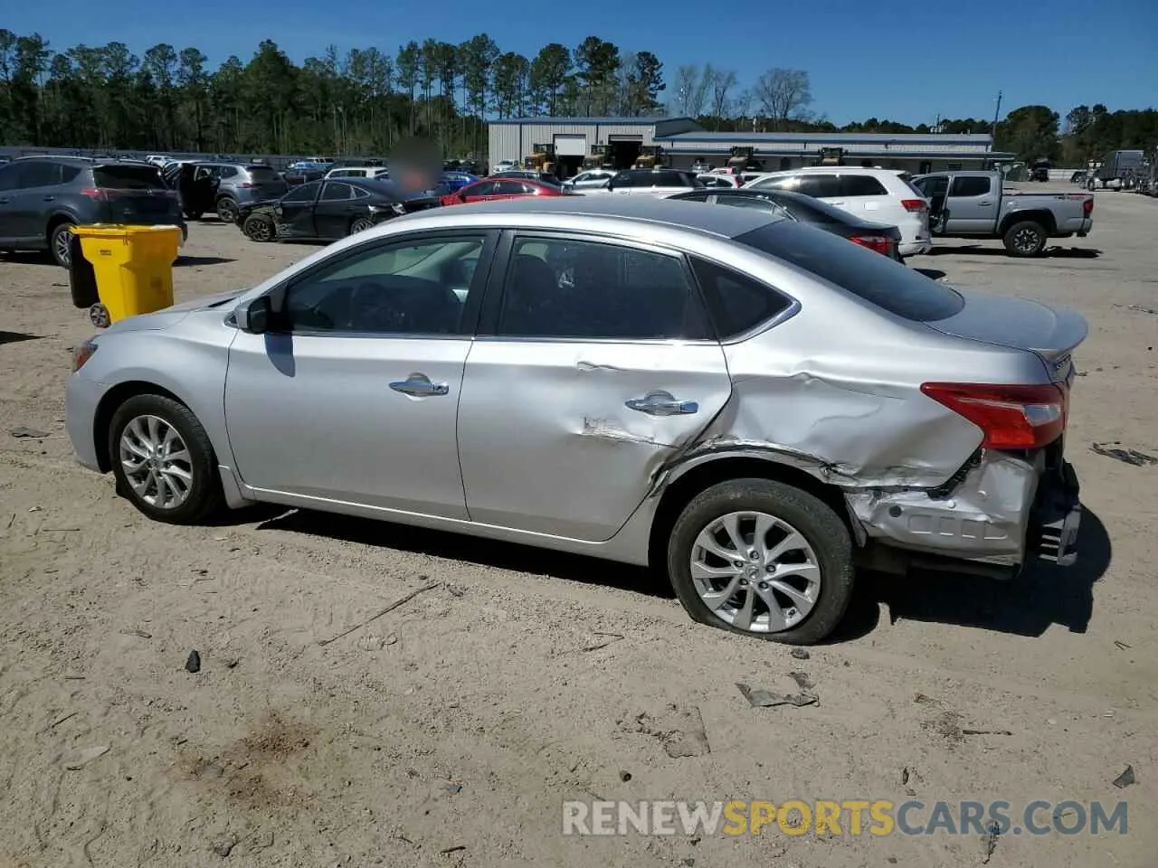 2 fotografías del automóvil dañado 3N1AB7APXKY245029 NISSAN SENTRA 2019