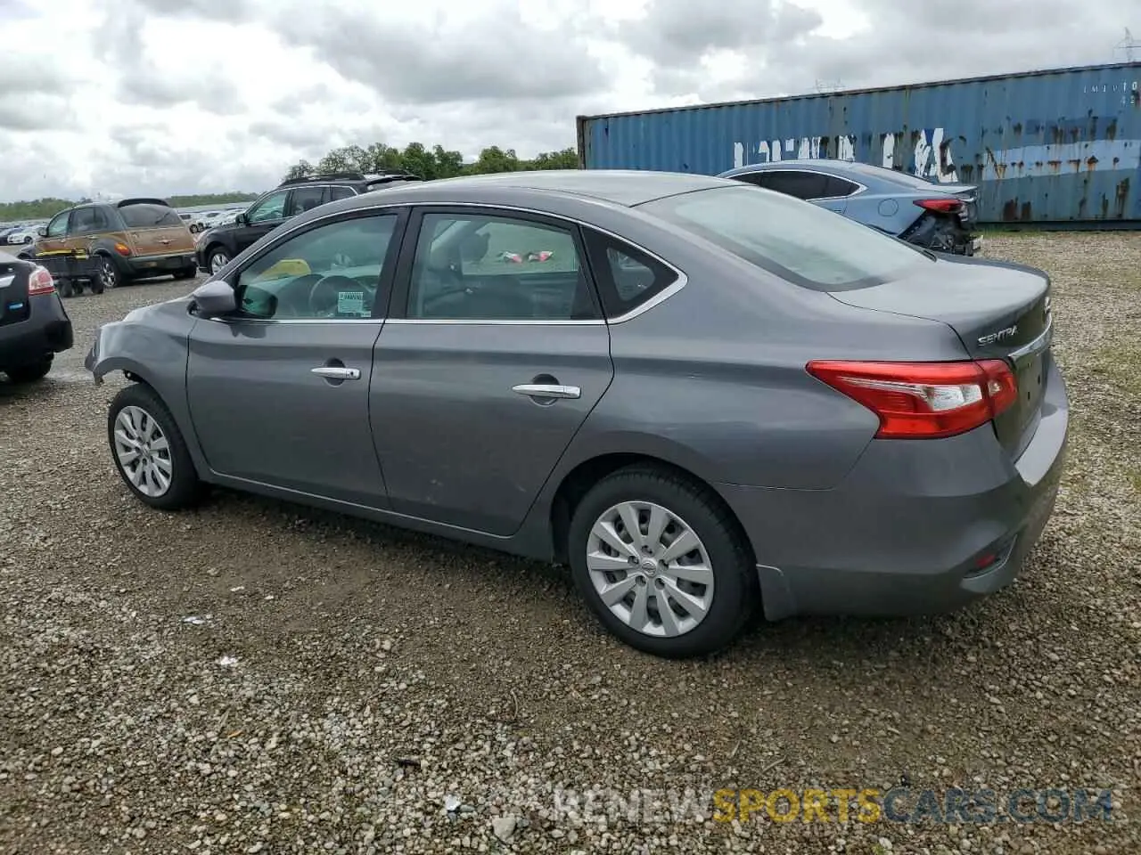 2 fotografías del automóvil dañado 3N1AB7APXKY250084 NISSAN SENTRA 2019