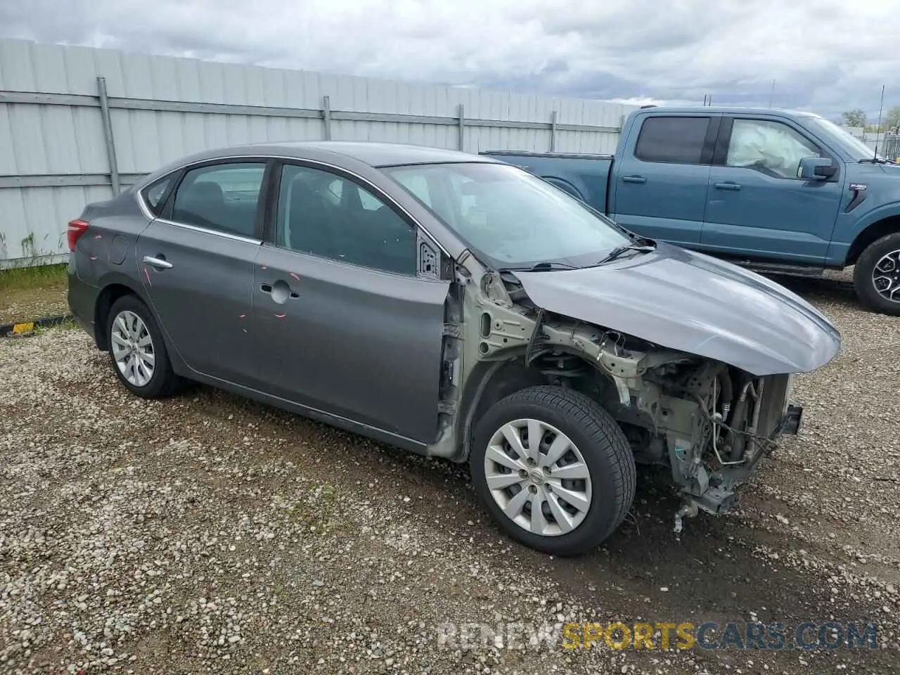 4 fotografías del automóvil dañado 3N1AB7APXKY250084 NISSAN SENTRA 2019