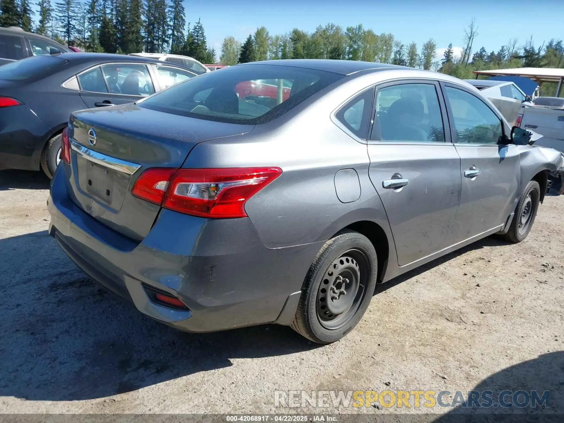 4 fotografías del automóvil dañado 3N1AB7APXKY287653 NISSAN SENTRA 2019