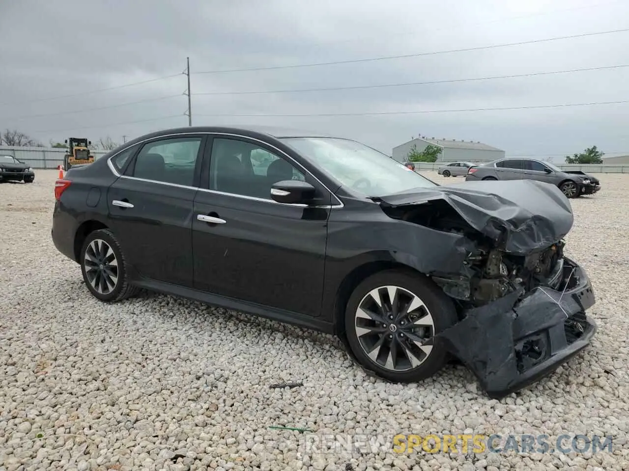4 fotografías del automóvil dañado 3N1AB7APXKY294571 NISSAN SENTRA 2019