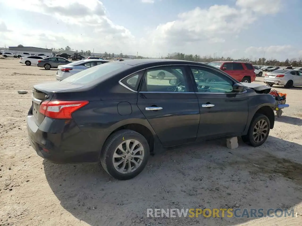 3 fotografías del automóvil dañado 3N1AB7APXKY294991 NISSAN SENTRA 2019
