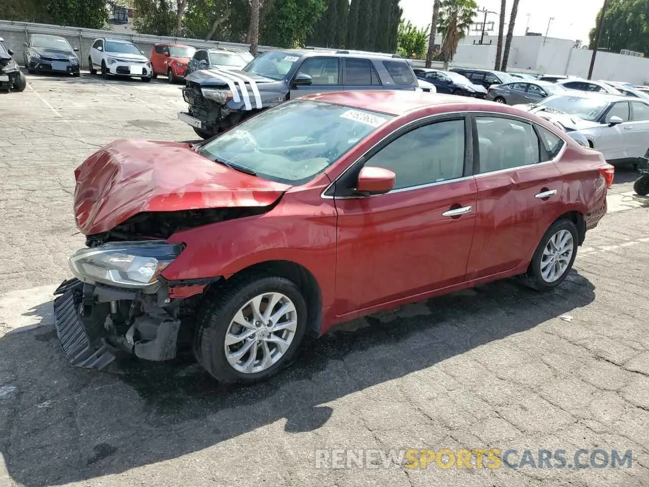 1 fotografías del automóvil dañado 3N1AB7APXKY297793 NISSAN SENTRA 2019