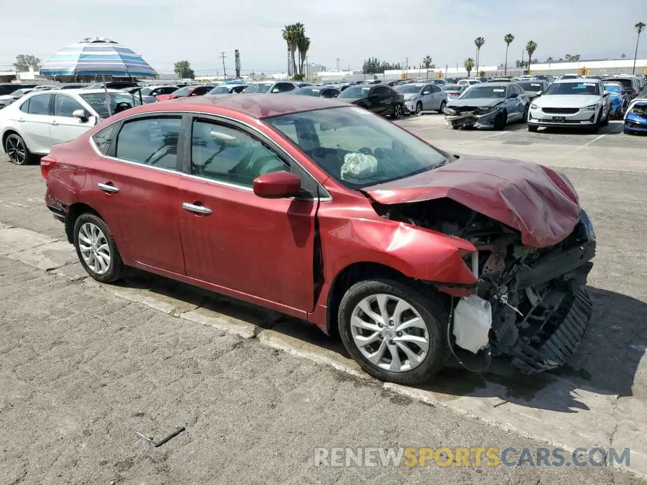 4 fotografías del automóvil dañado 3N1AB7APXKY297793 NISSAN SENTRA 2019