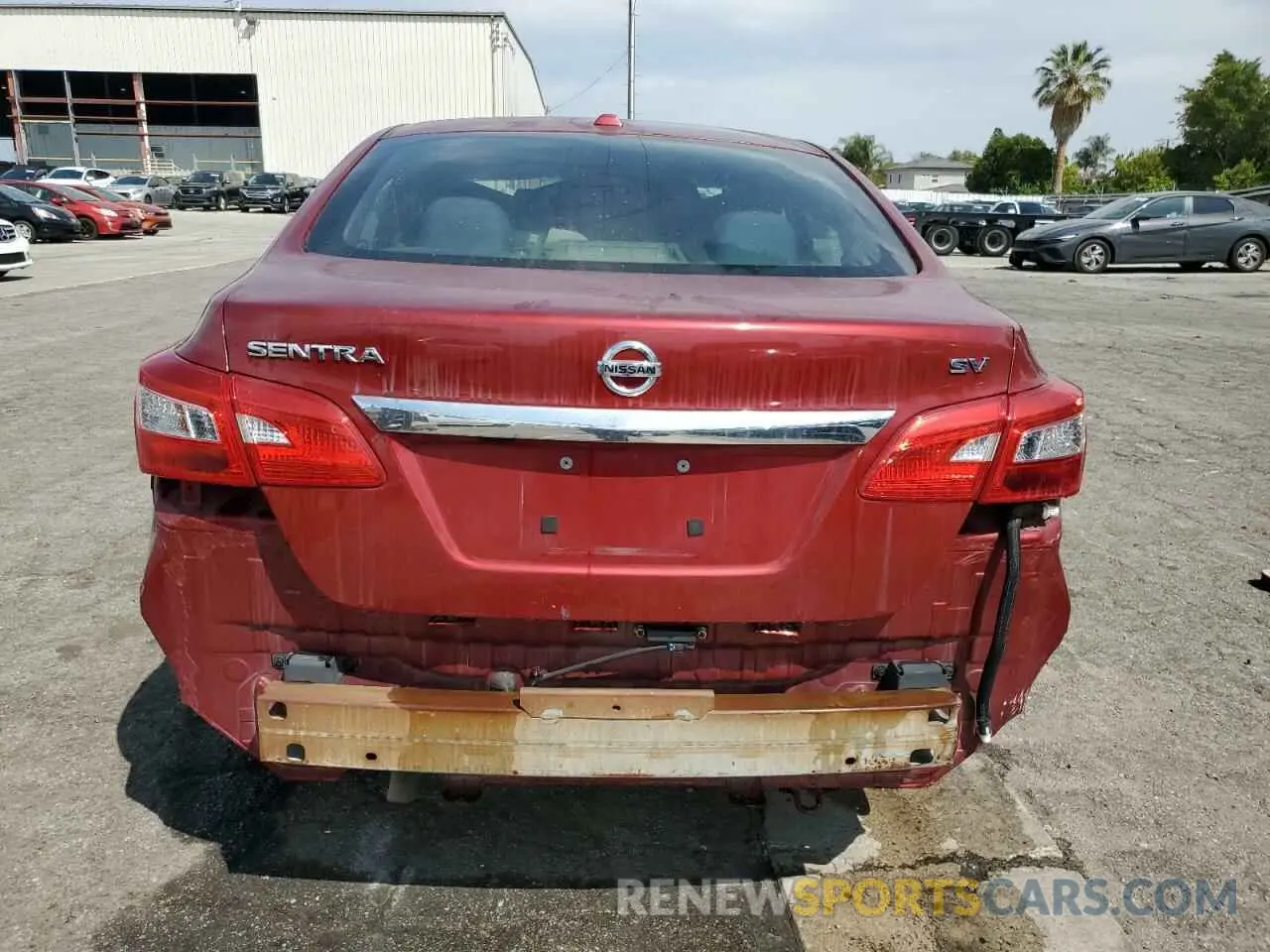6 fotografías del automóvil dañado 3N1AB7APXKY297793 NISSAN SENTRA 2019